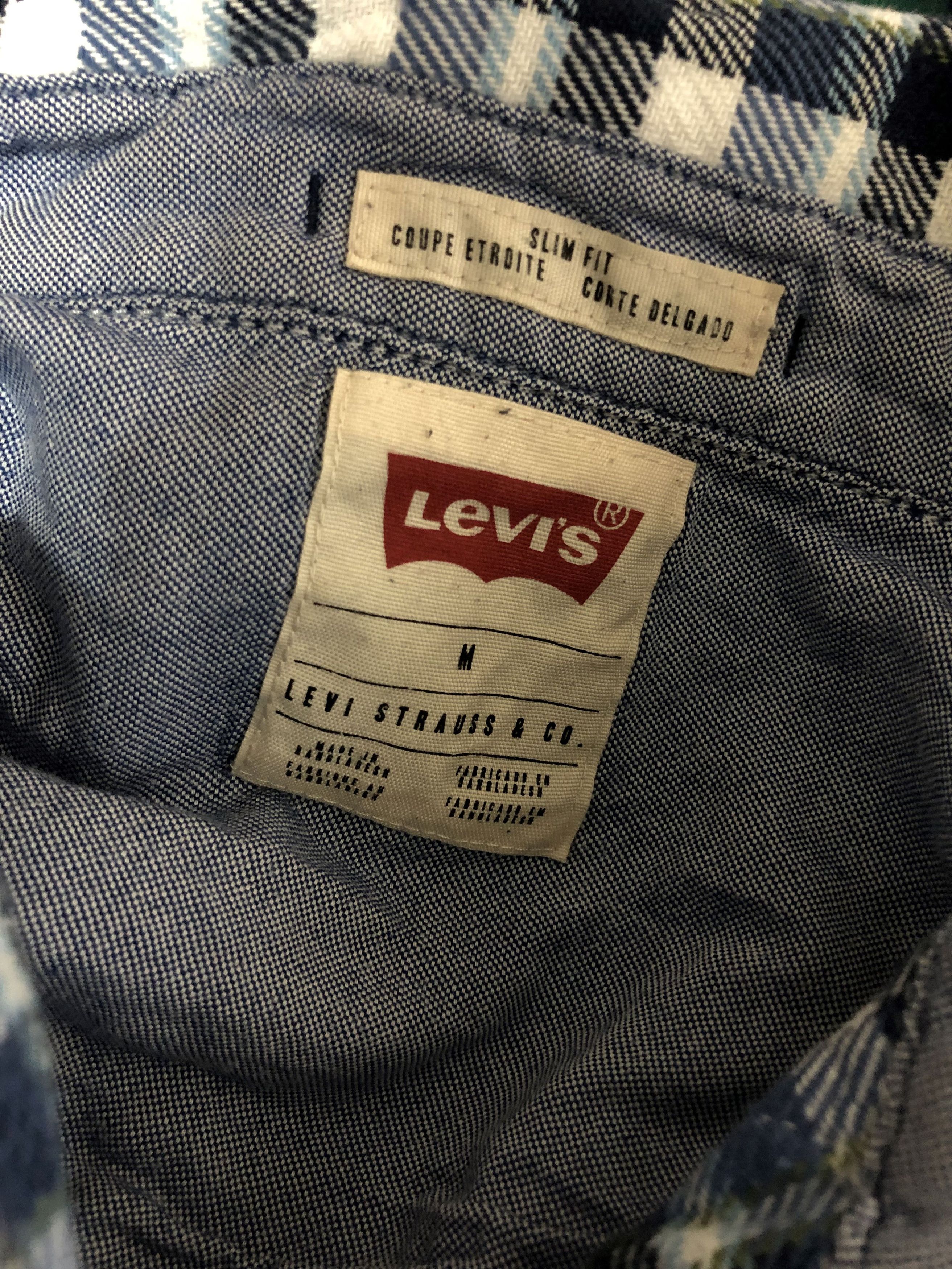 Levi's Levi's Check Shirt Snap Shirt Slim Fit size M Size US M / EU 48-50 / 2 - 7 Thumbnail