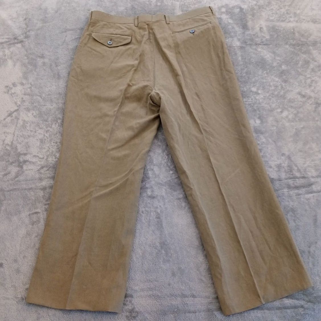 Vintage Blend Bullock & Jones Dress Pants Mens 38 Green Altered Hem Silk Linen Flat Front Straight Inseam 26 Regular Vintage No Mens Size US 38 / EU 54 - 6 Thumbnail