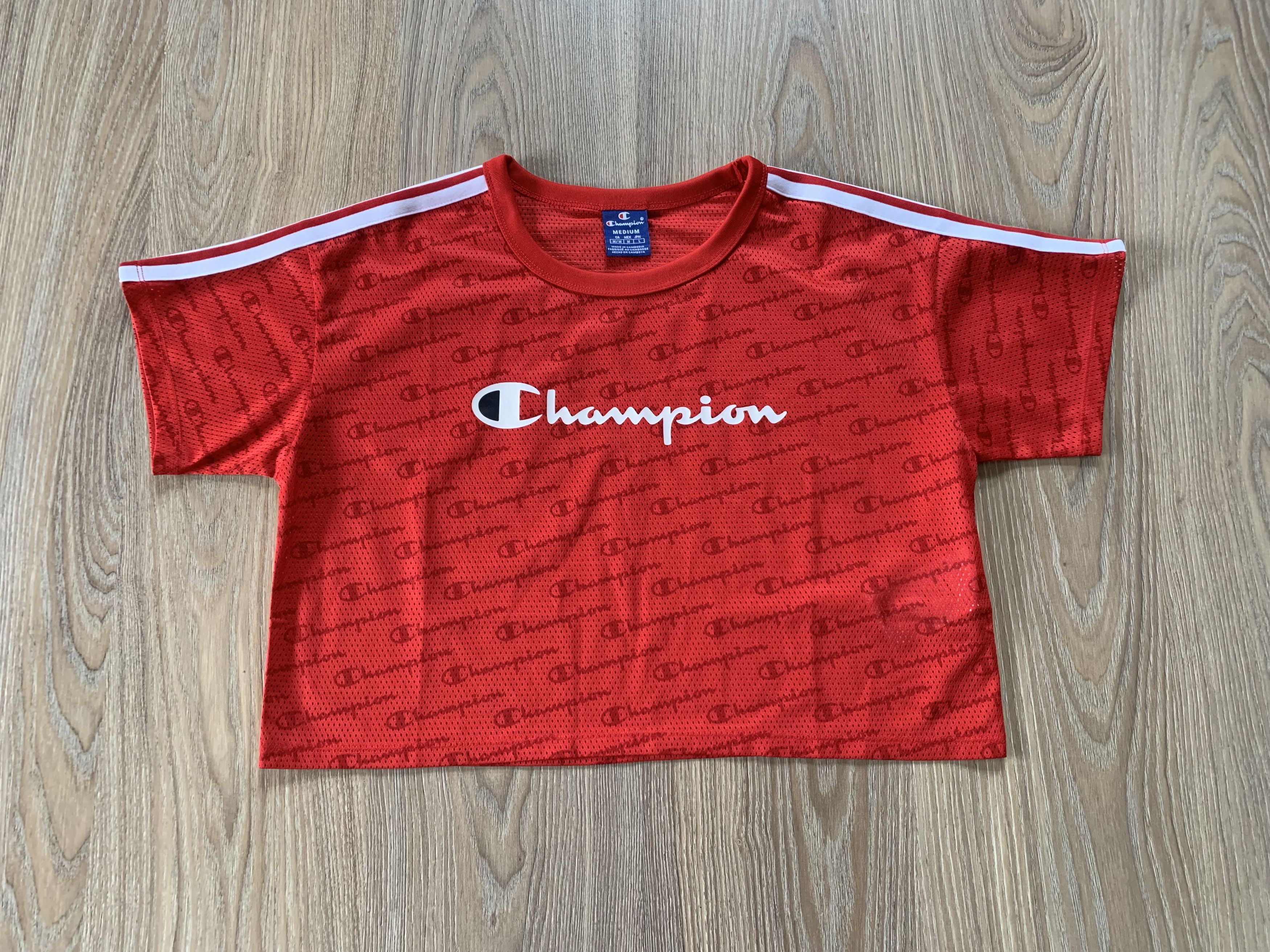 Champion × Vintage Champion Womens Mesh Crop Top Size M / US 6-8 / IT 42-44 - 3 Thumbnail