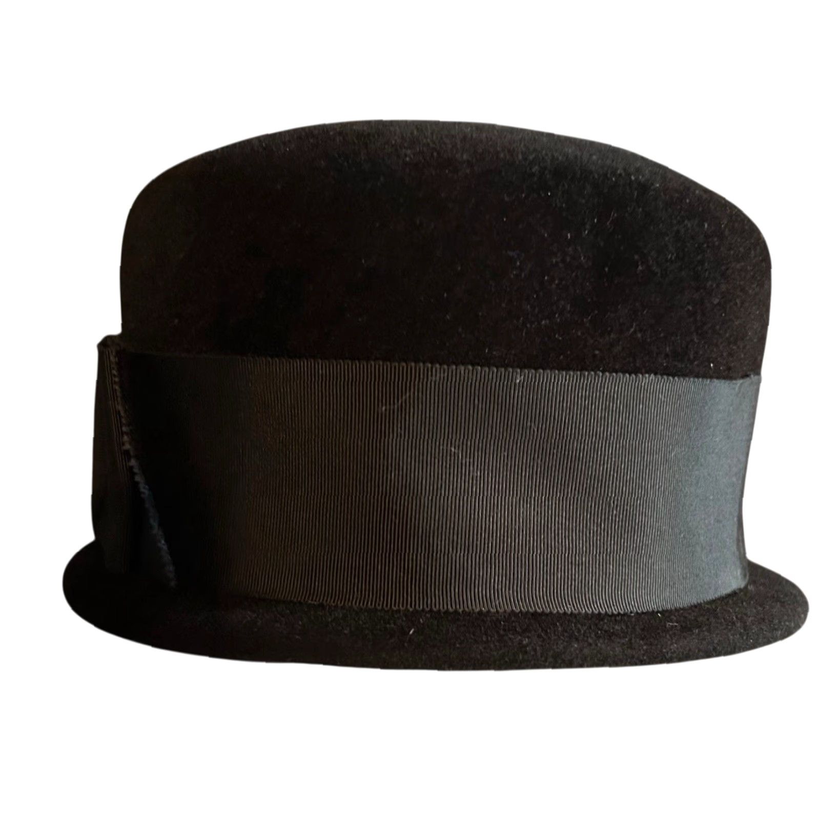 Vintage VINTAGE Body Church Hat Women Black Bow Made In France Kentucky Derby One Size Black Womens Church Hat Size ONE SIZE - 3 Thumbnail