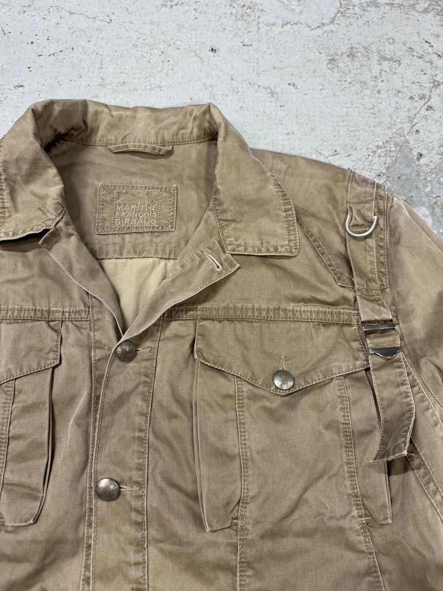 Marithe + Francois Girbaud 2000s Marithé + François Girbaud Bondage Straps Khaki Tactical Shirt Jacket Size US M / EU 48-50 / 2 - 8 Thumbnail