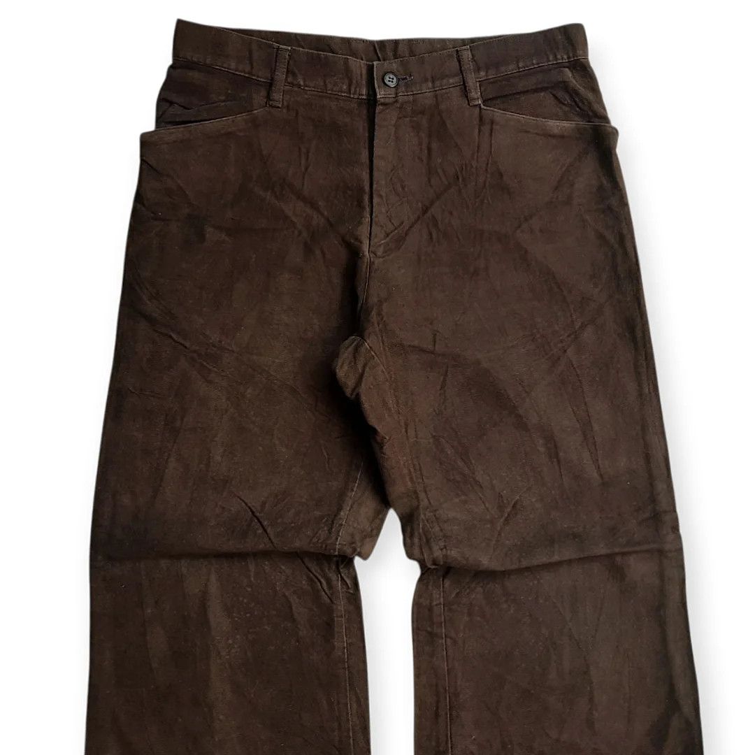Le Grande Bleu (L.G.B.) Japanese Brand PPFM Velvet Baggy Flare Pants Size US 30 / EU 46 - 3 Thumbnail