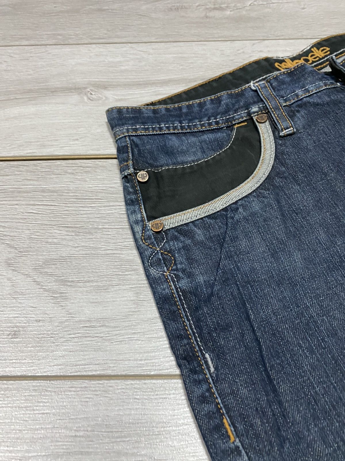 Pelle Pelle Pelle Pelle big logo PP wings vintage jeans pants Size US 34 / EU 50 - 10 Thumbnail