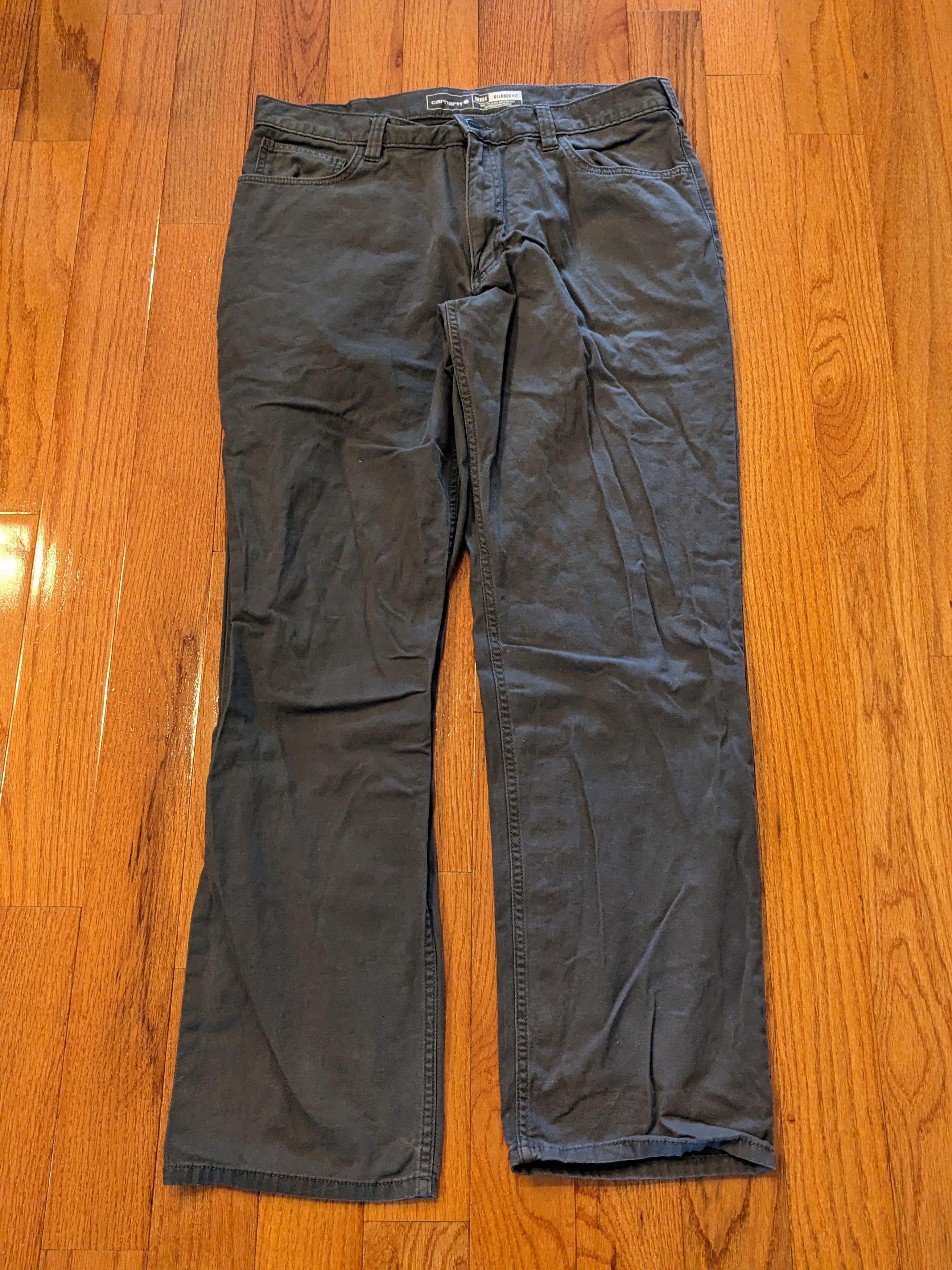 Carhartt Carhartt Relaxed Fit 102517 039 36x34 Gray Pants Size US 36 / EU 52 - 3 Thumbnail