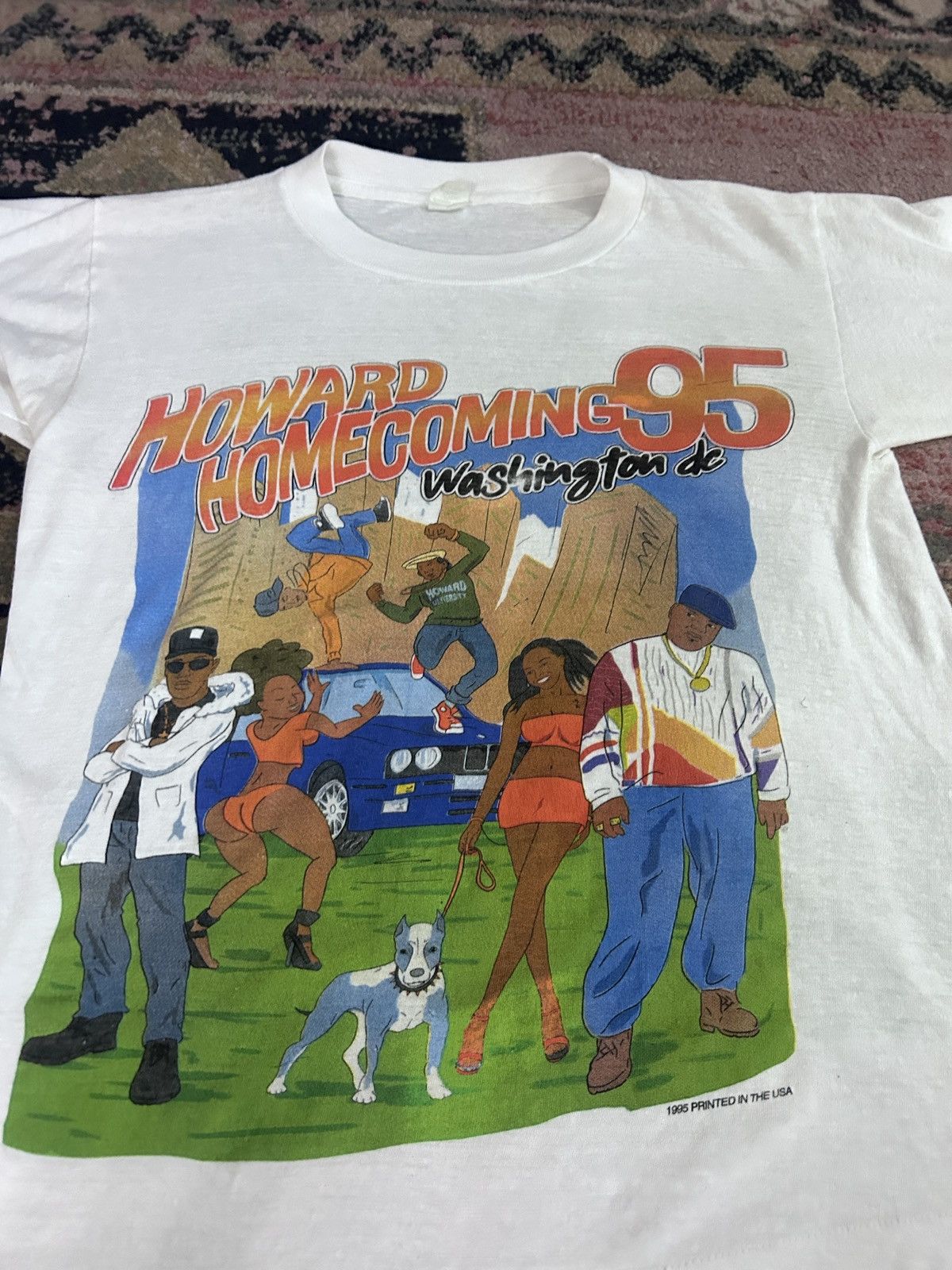 Vintage Rare Vintage 1995 Howard University Homecoming T-Shirt Size US M / EU 48-50 / 2 - 2 Thumbnail
