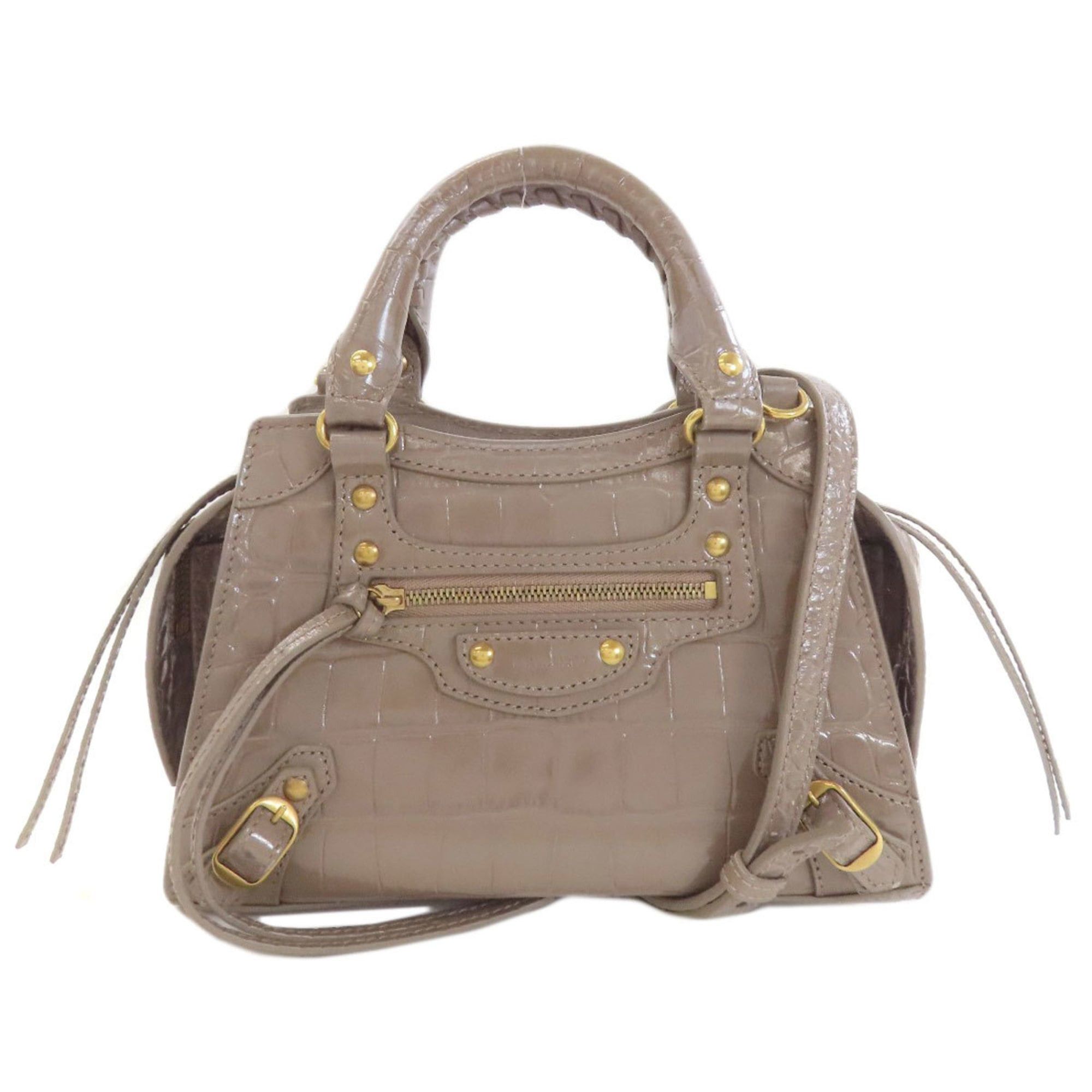 Balenciaga Balenciaga 638524 Neoclassic Mini City 2-Way Handbag in Calfskin for Women Size ONE SIZE - 1 Thumbnail