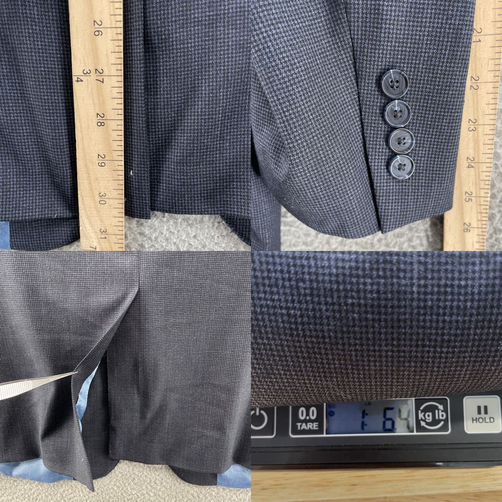 Vintage Turnbury Blazer Men 40R Navy Wool Single-Breasted Notch Lapel 2-Button 90s Formal Business 90s Style Shirt? Size 40R - 8 Thumbnail