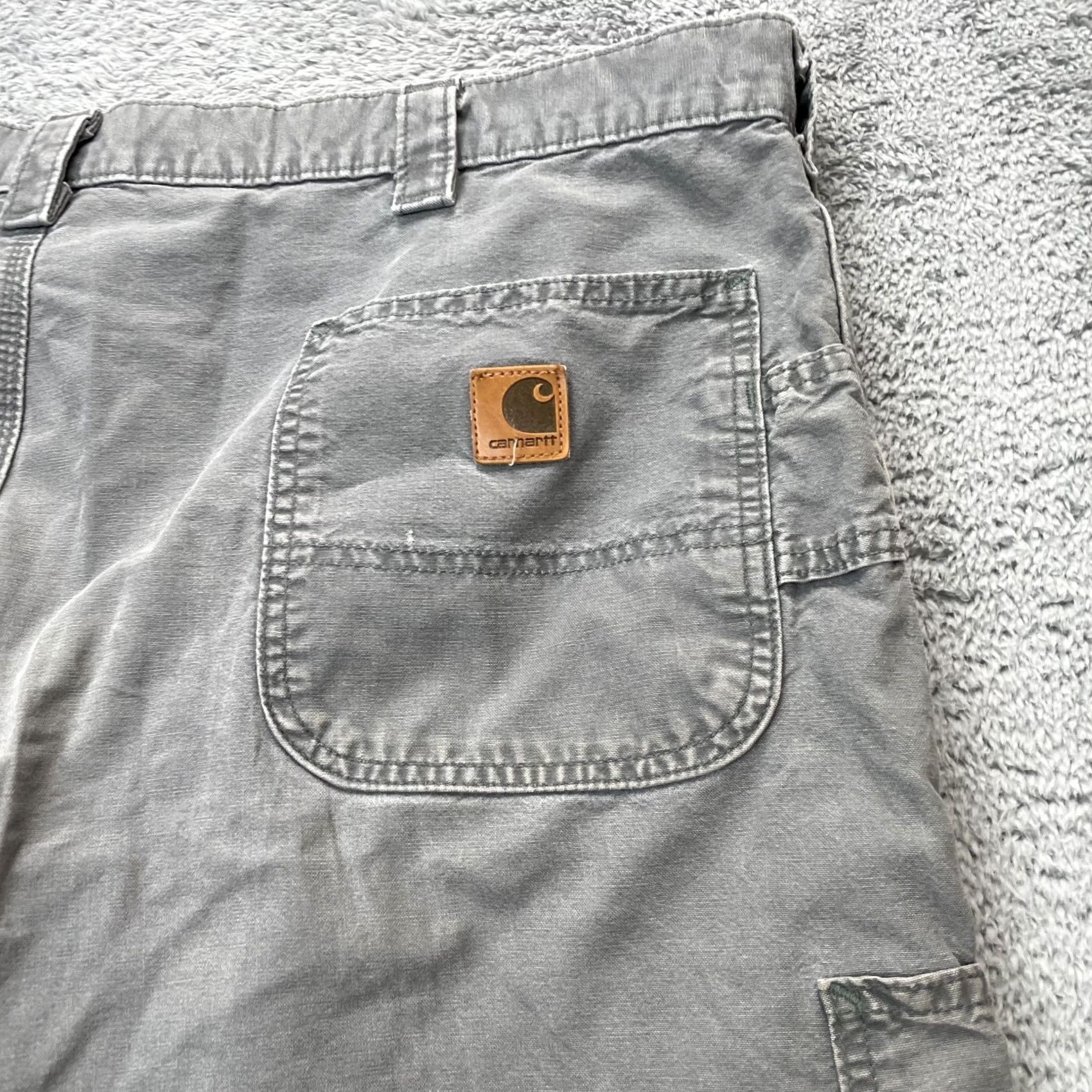 Carhartt VINTAGE Carhartt Pants Mens 42x28 Gray Carpenter Dungaree Workwear Baggy Size US 42 / EU 58 - 6 Thumbnail