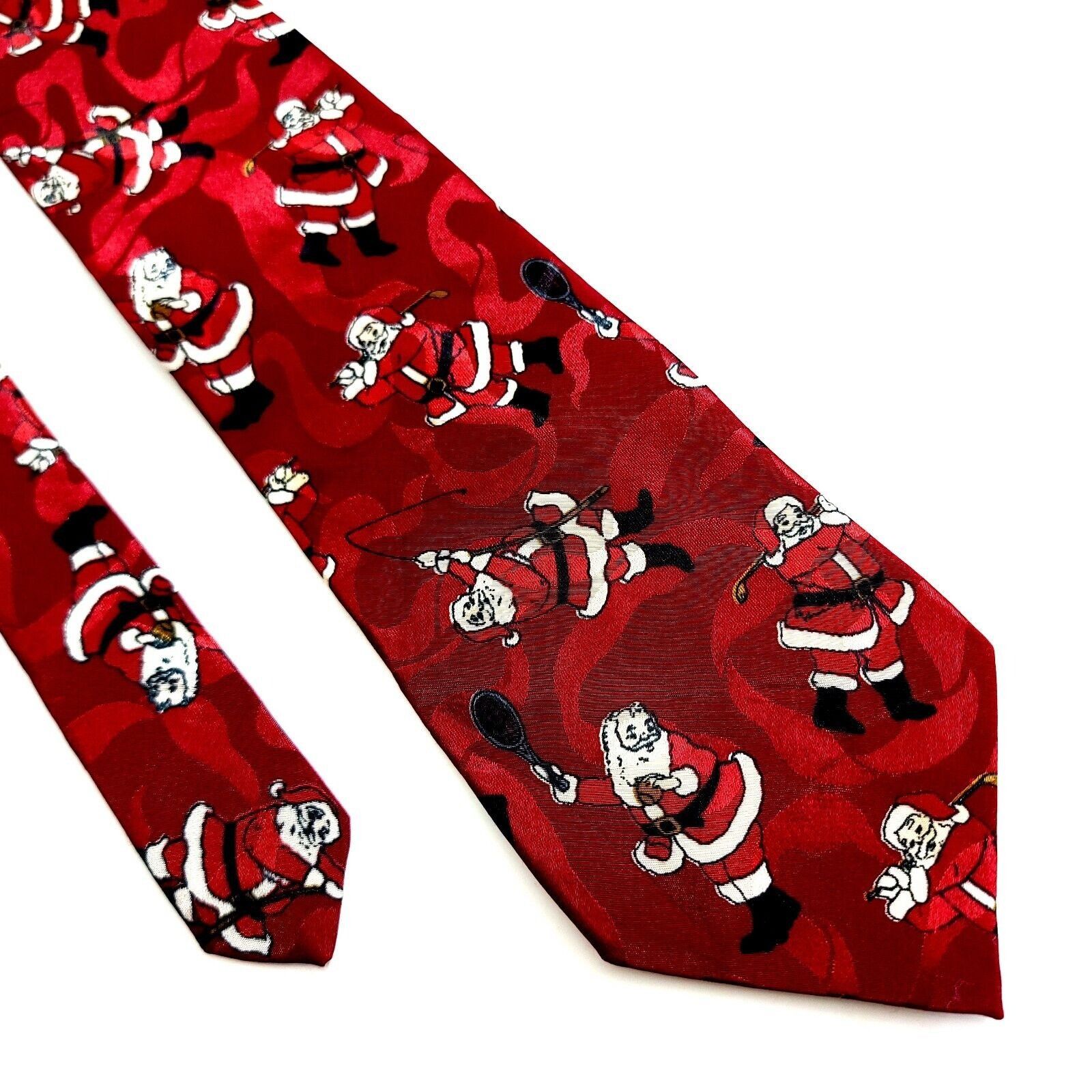 Other Wembley Christmas Santa Klaus Golf Fishing Red Polyester Jac Size ONE SIZE - 1 Thumbnail