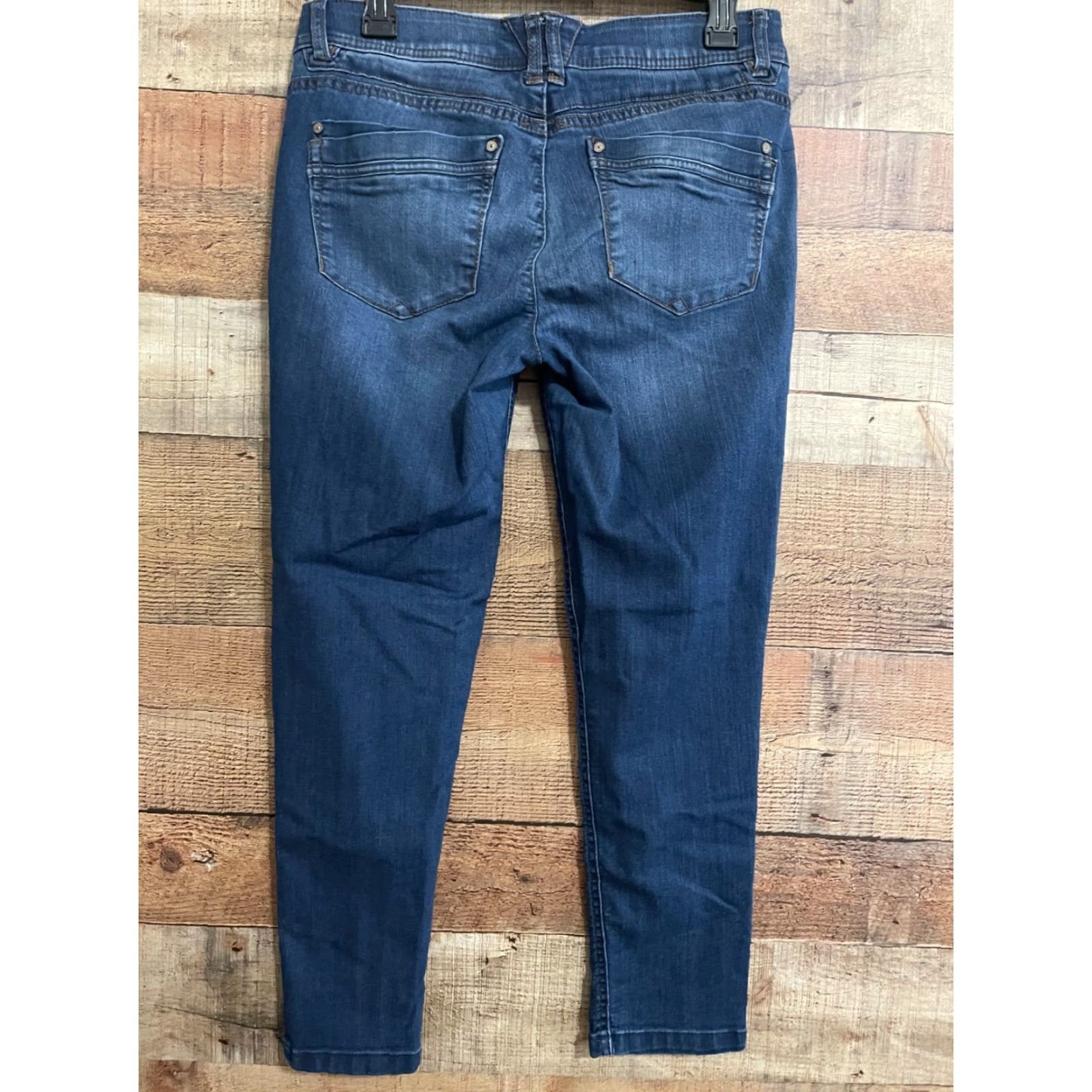 Vintage DEMOCRACY AB-Technology Jeans Size 8 Skinny Women Blue Denim Cotton Blend 5-Pocket Slimming Stretch Inseam 28 in Heart? (Note: remove question) Size 30" / US 8 / IT 44 - 2 Thumbnail