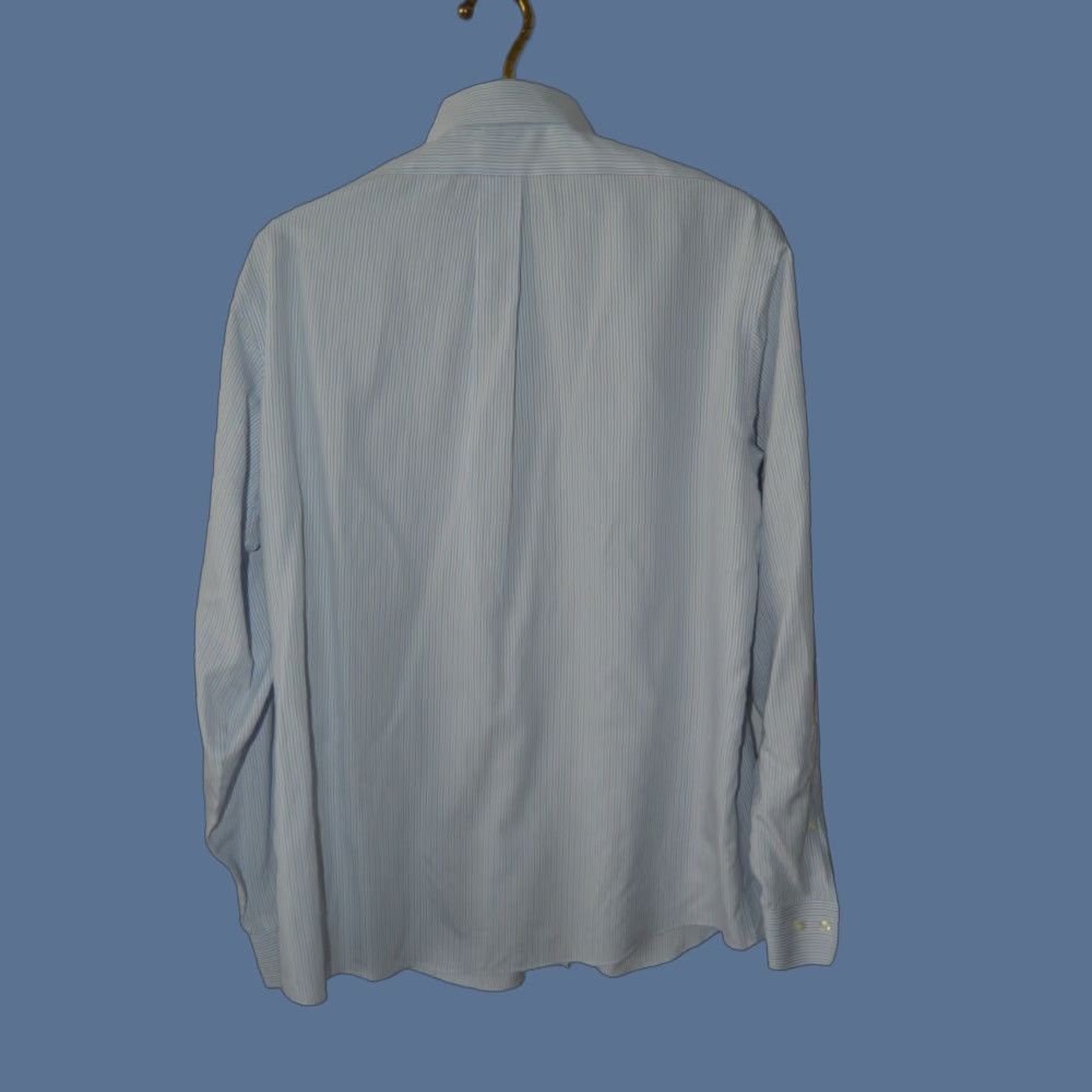 Brooks Brothers Brooks Brothers Dress Shirt L/S Regent Stripe Blue SZ 16.5 Regular Men’s High-Quality Button-Down Collar Size 46R - 1 Thumbnail