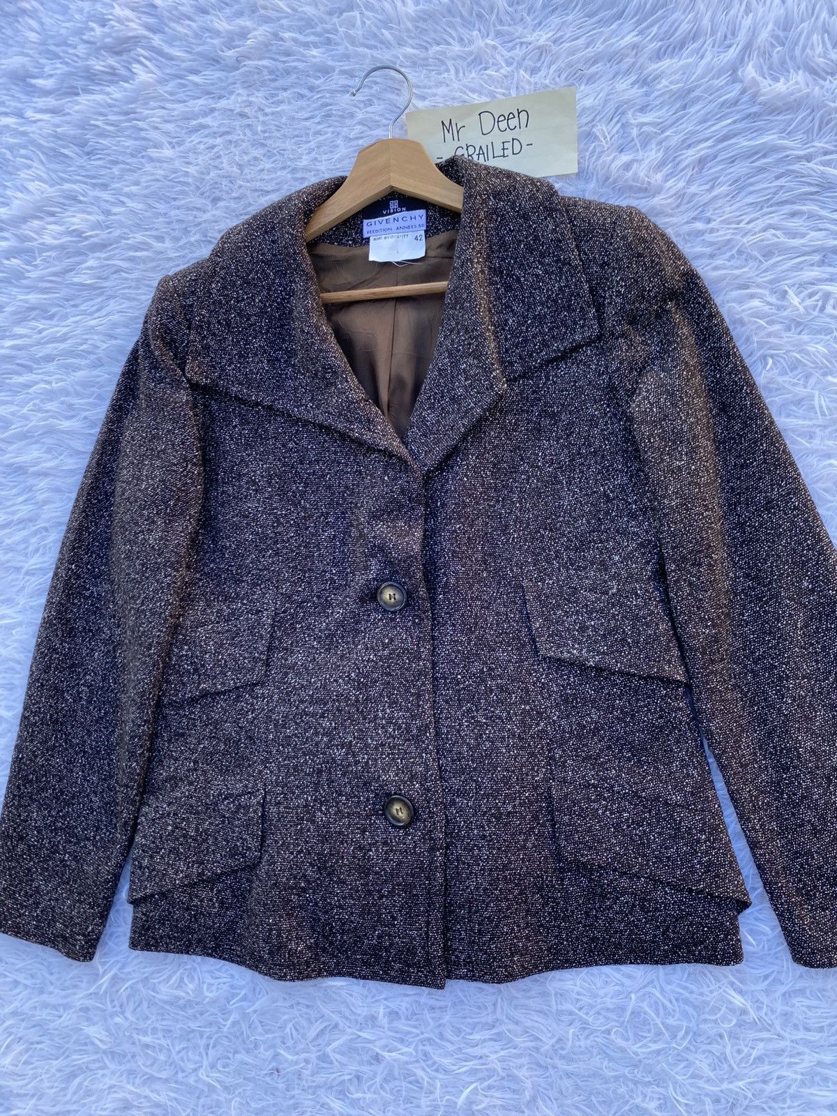 Givenchy Rare Vintage GIVENCHY Wool Jacket Size M / US 6-8 / IT 42-44 - 7 Thumbnail