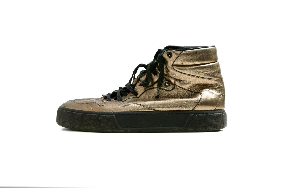 Balenciaga × Vintage Balenciaga Leather Hi-Top Sneakers Size US 10.5 / EU 43-44 - 2 Thumbnail