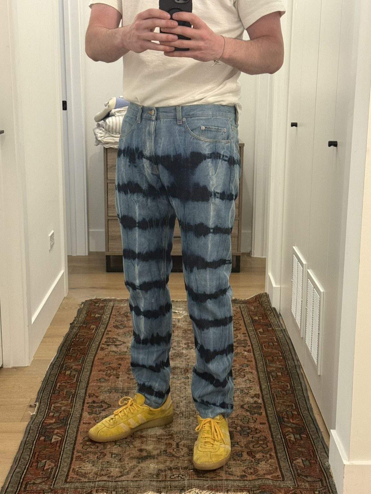 Dries Van Noten Dries Van Noten Tie-Dye Denim Size US 33 - 2 Thumbnail
