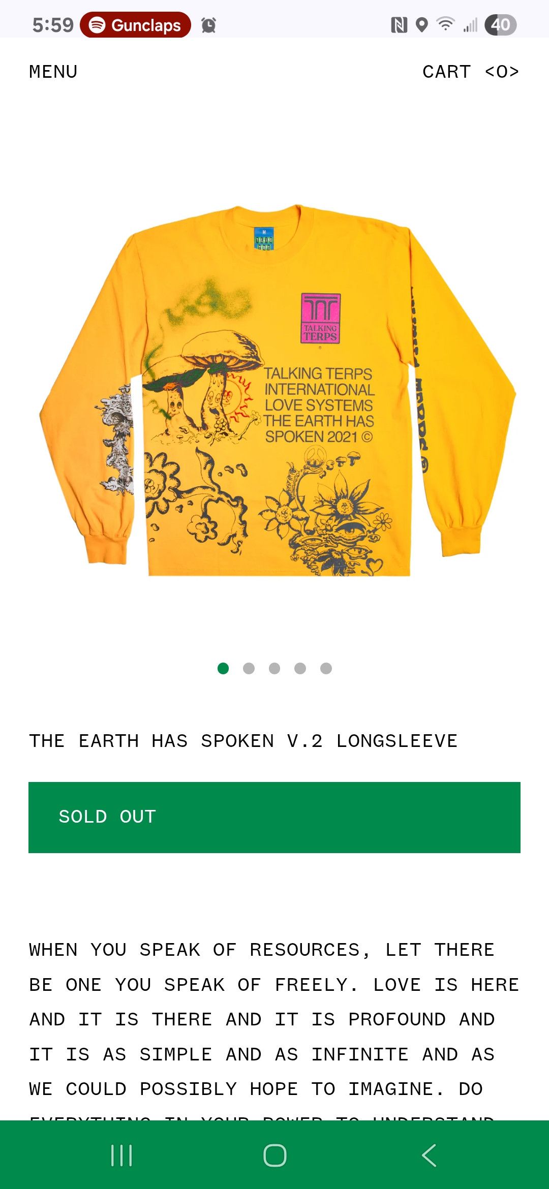 Talking Terps The Earth Has Spoken V.2 Longsleeve Size US M / EU 48-50 / 2 - 4 Thumbnail