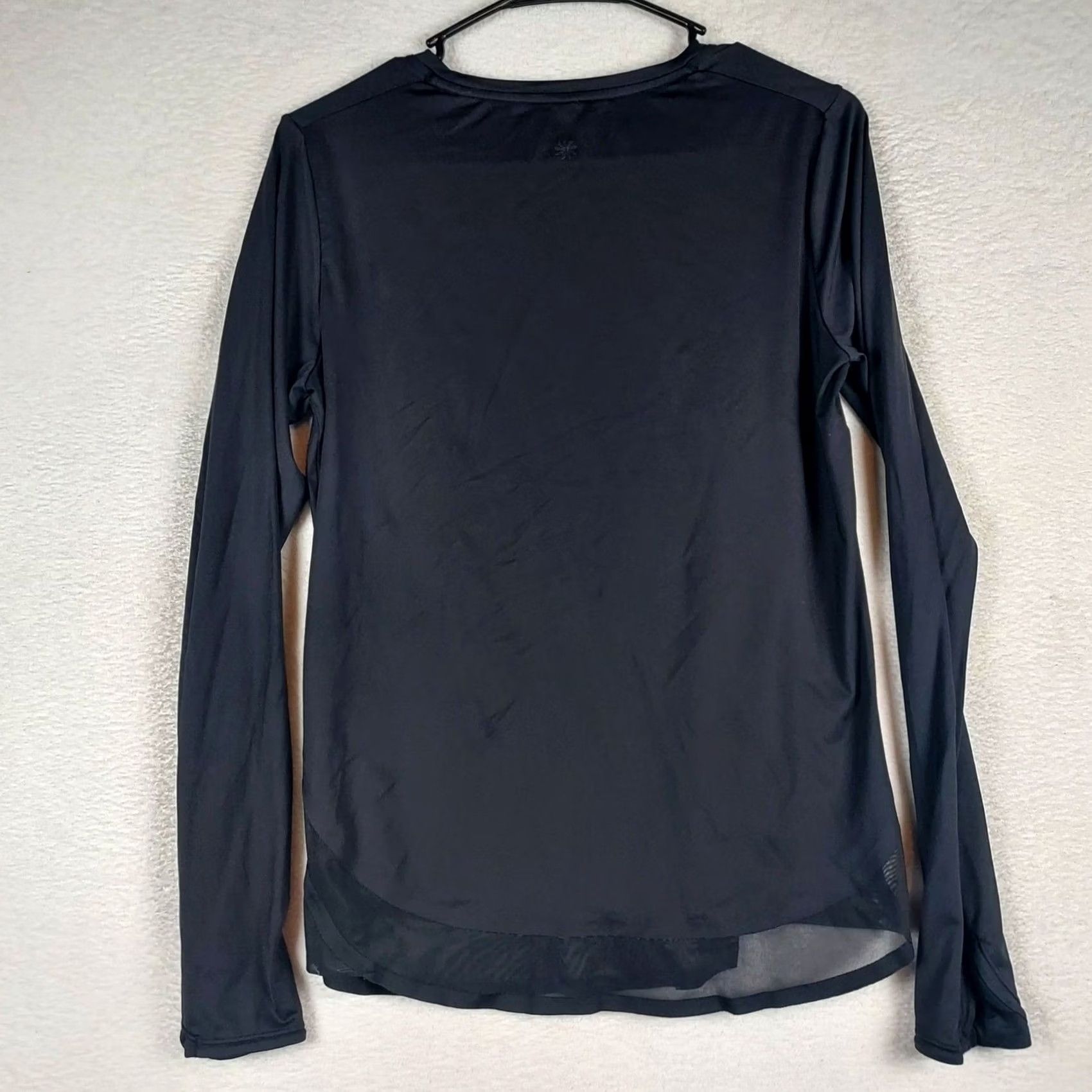 Athleta Athleta Womens Small Black Long Sleeve Lightweight Performance Athletic Top Size S / US 4 / IT 40 - 6 Thumbnail