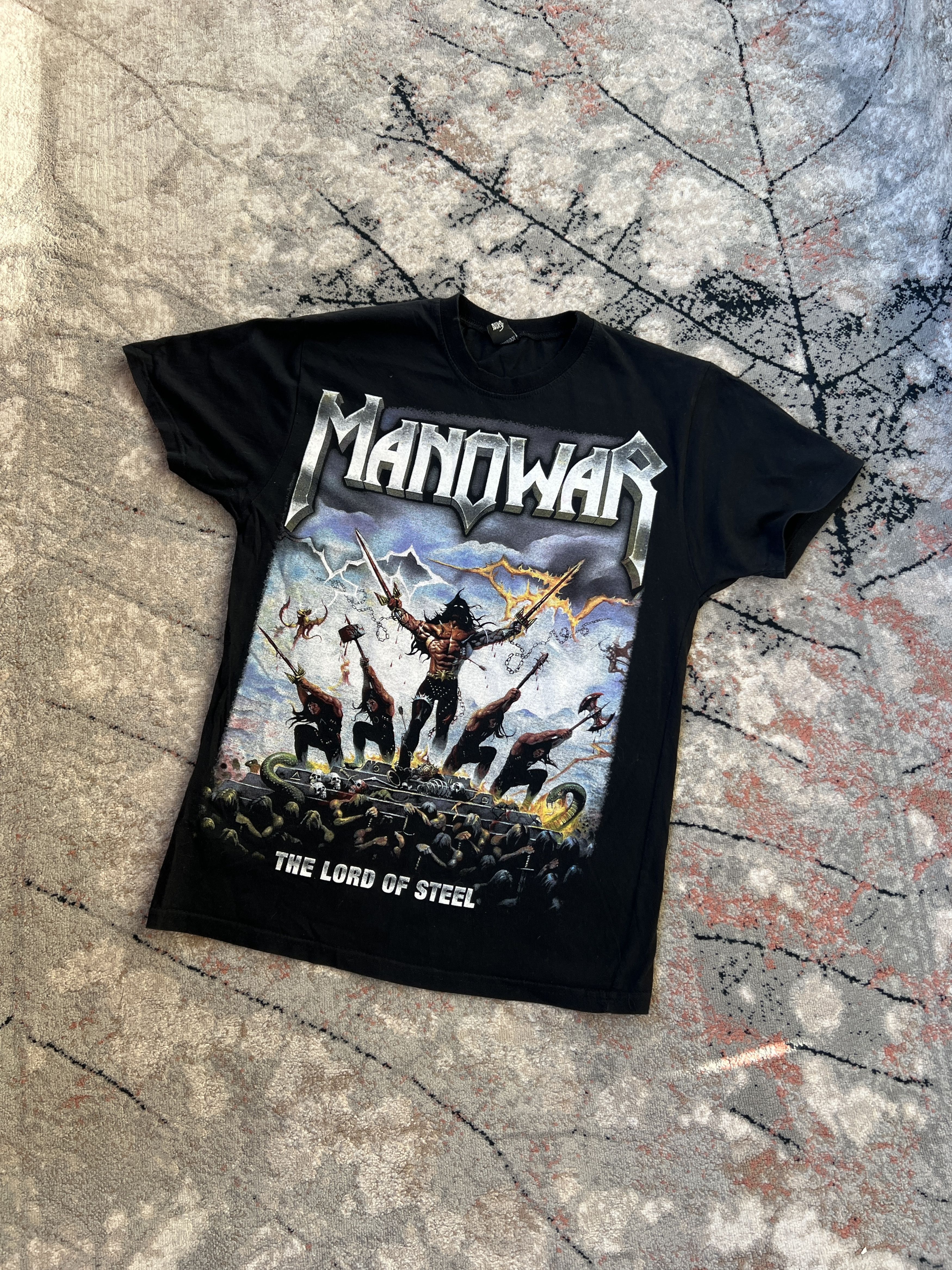 Band Tees Manowar The Lord Of Steel Tee Size US M / EU 48-50 / 2 - 1 Thumbnail