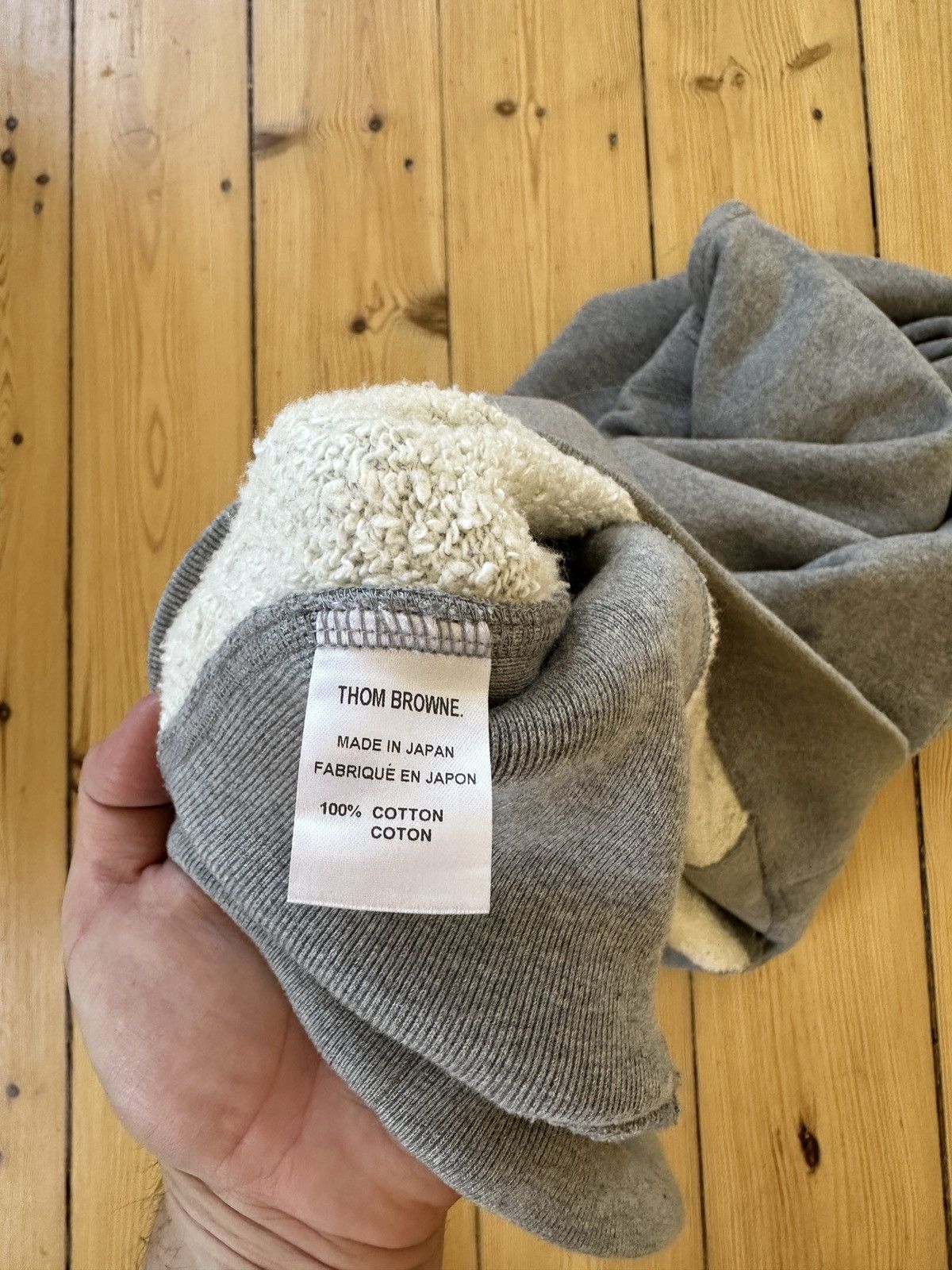 Thom Browne Thom Browne Classic Grey Hoodie Size US XL / EU 56 / 4 - 5 Thumbnail