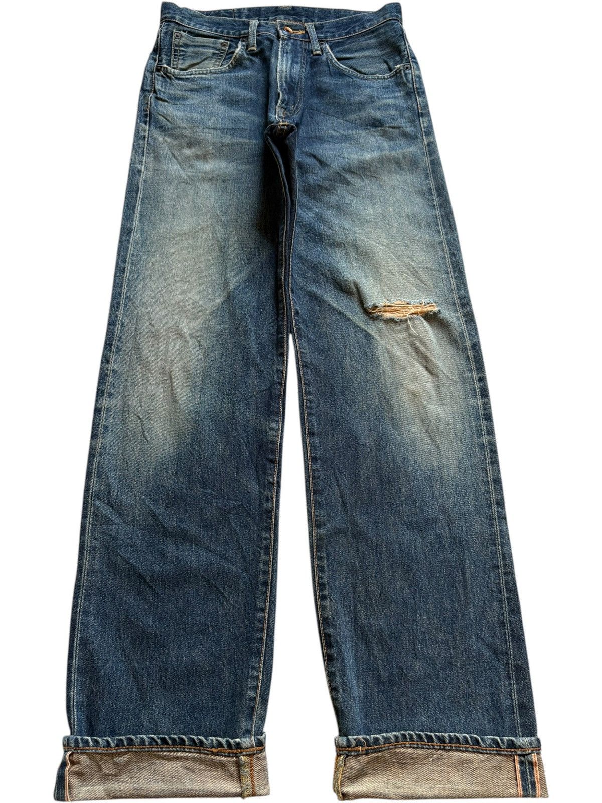 Edwin Vintage Japanese Edwin 505x Selvedge Mud Wash Baggy Jeans Size US 30 / EU 46 - 1 Thumbnail
