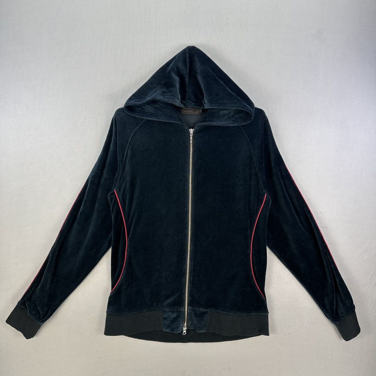 Japanese Brand Vintage Comme Ça Du Mode Men Velvet Zipper Jacket Hoodie Size US S / EU 44-46 / 1 - 1 Thumbnail