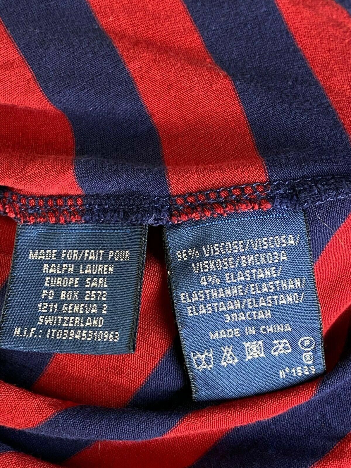 Polo Ralph Lauren Ralph Lauren Blue Red Stripe Long Sleeve V-Neck Dress Size S Size S / US 4 / IT 40 - 11 Thumbnail