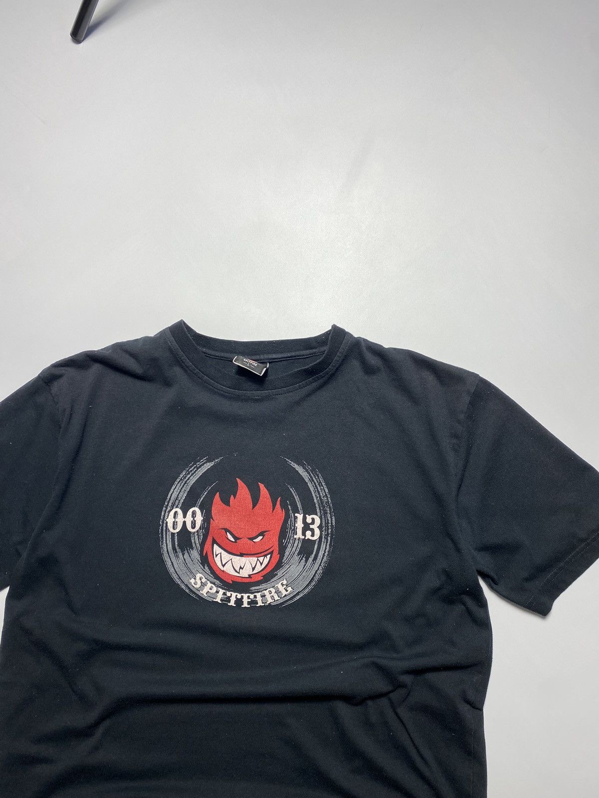 Spitfire × Vintage Vintage 90s Spitfire Script Sun T Shirt Tee Size US L / EU 52-54 / 3 - 3 Thumbnail