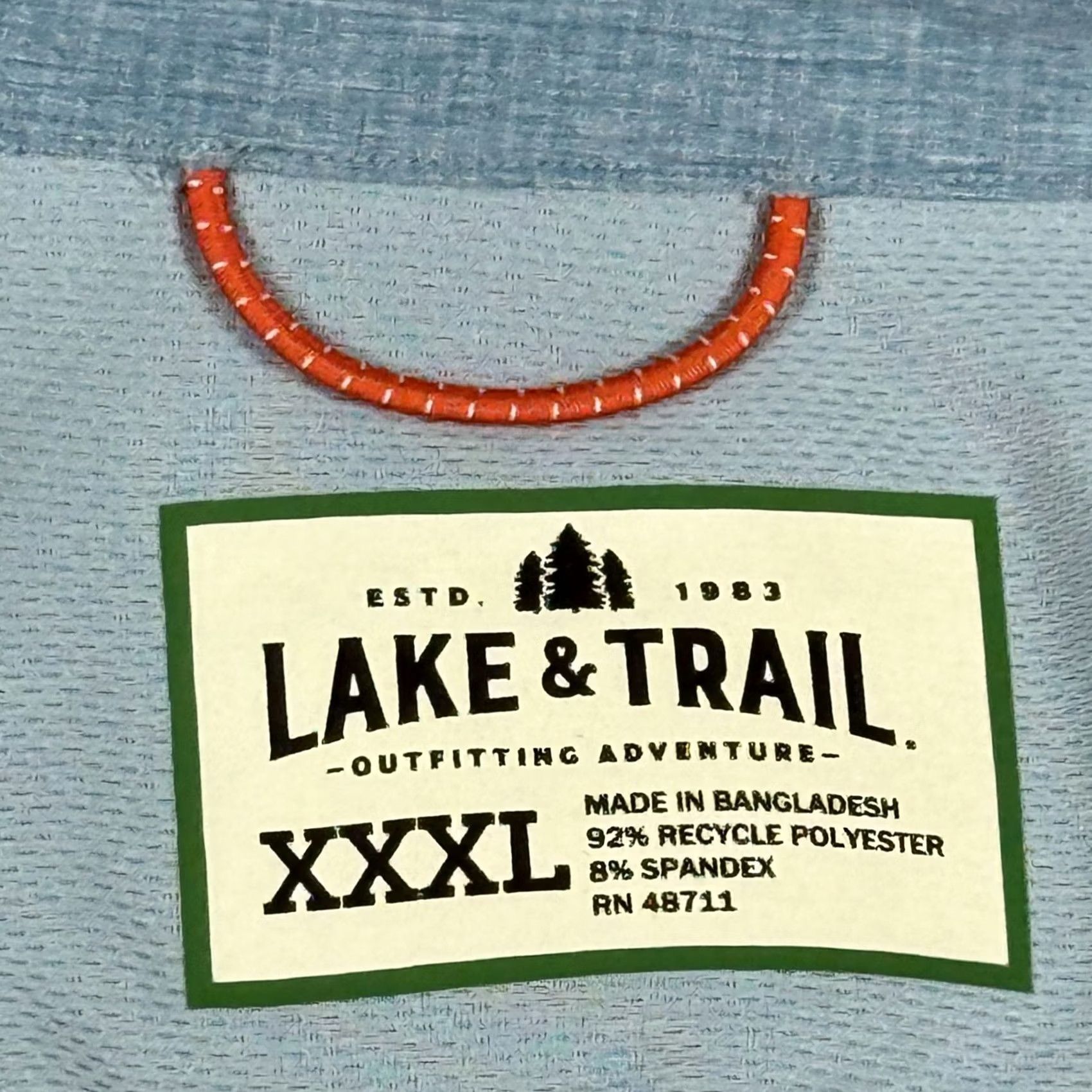Vintage Lake & Trail Shirt Mens 3XL Blue Long Sleeve Outdoor Hiking Pocket Button-Up Size US XXL / EU 58 / 5 - 3 Thumbnail