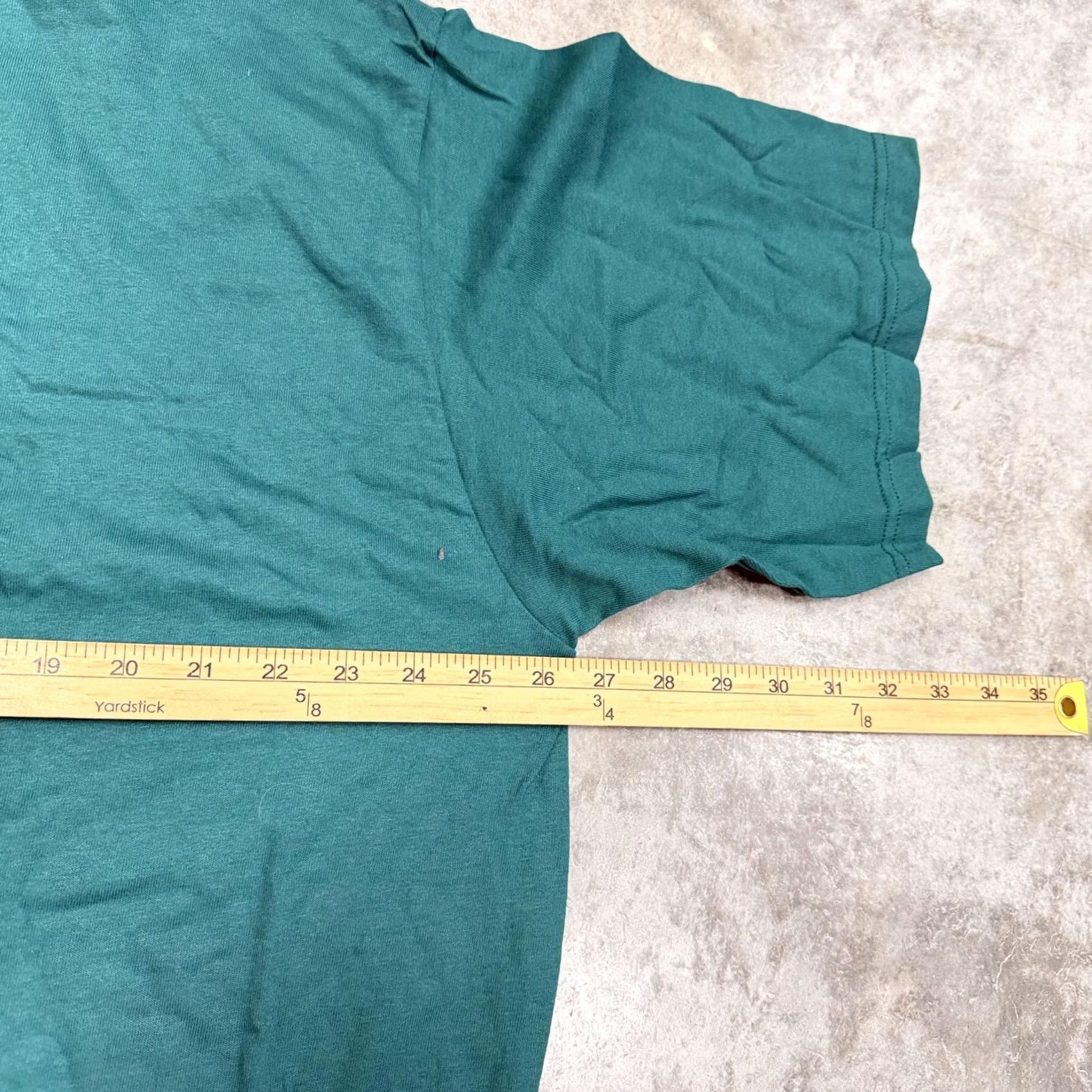 Fruit Of The Loom VINTAGE Fruit Of The Loom Shirt Mens 2XL Green Crew Neck Tee Short Sleeve Big & Tall Mens 90s Size US XXL / EU 58 / 5 - 7 Thumbnail