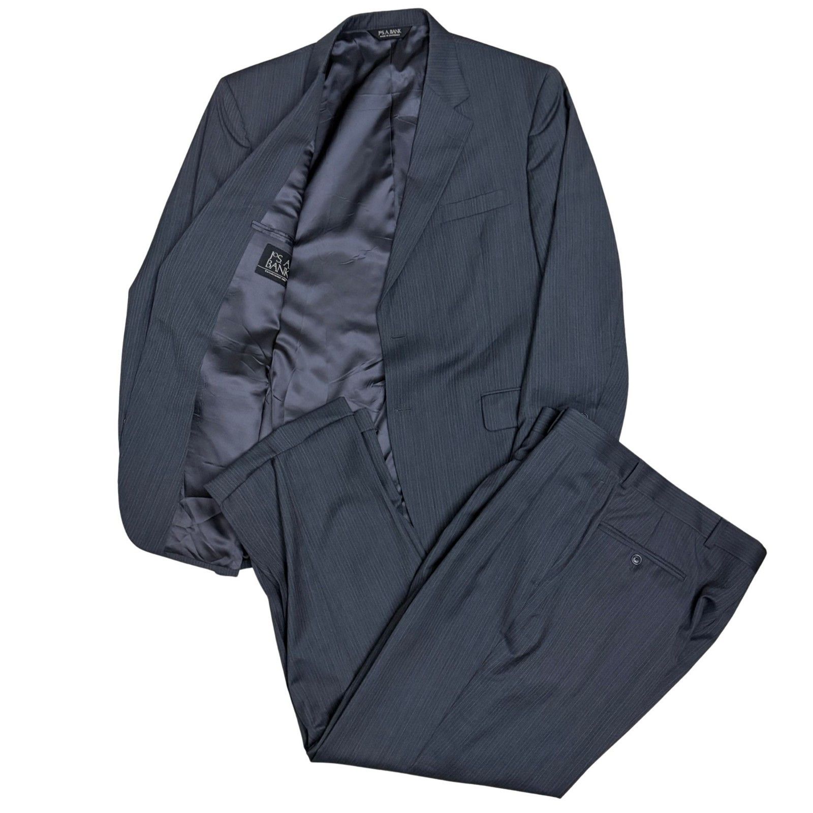Jos. A. Bank Jos A Bank Suit Gray Blazer & Pants Business Large (42R) Size 42R - 1 Thumbnail