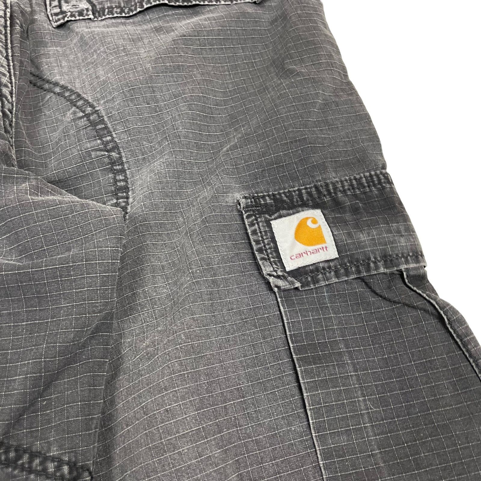 Carhartt Carhartt Men's Gray Cotton Regular Fit Cargo Pant Size 33x32 Size US 33 - 4 Thumbnail