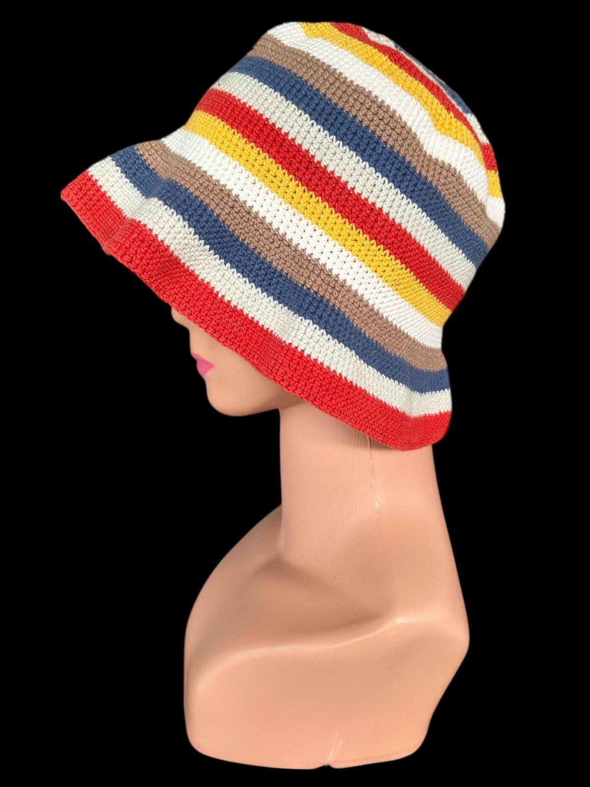 Japanese Brand × Kapital × Vintage Crochet Knitted Handmade Bucket Hats Size ONE SIZE - 1 Thumbnail