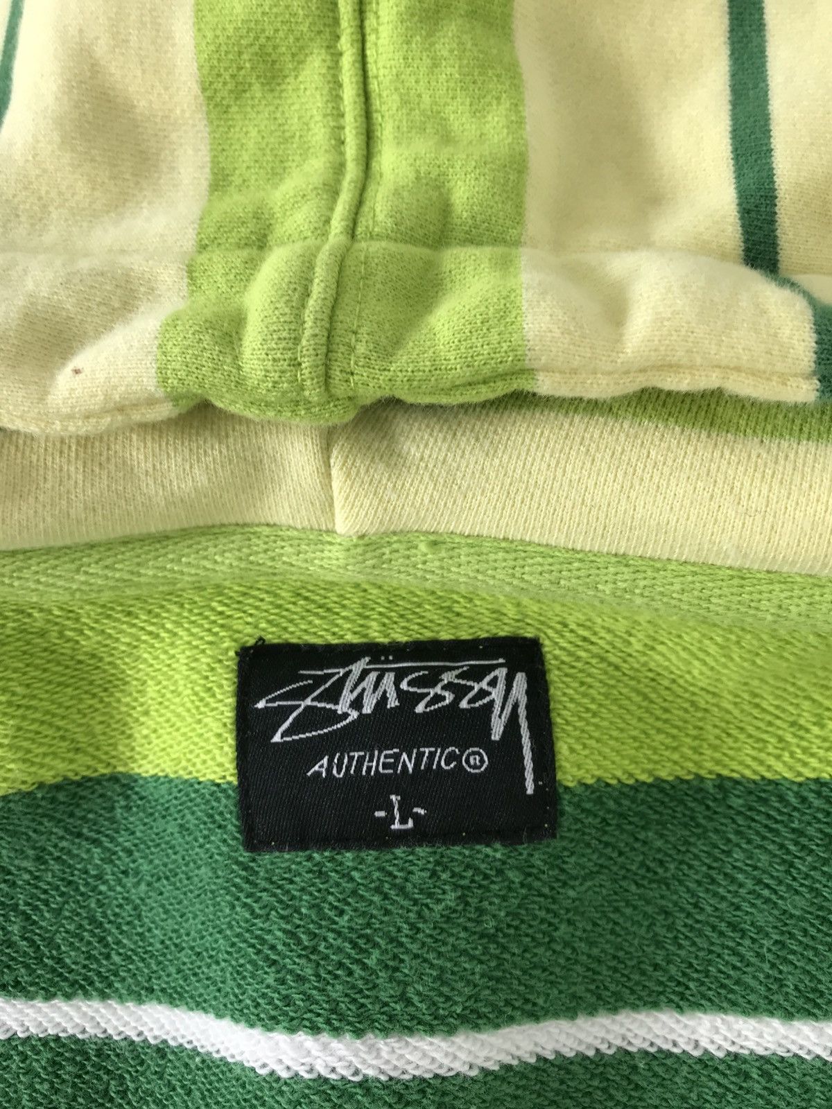 Stussy Stussy Authentic Striped Block Hooded Jacket Streetwear Size US L / EU 52-54 / 3 - 8 Thumbnail