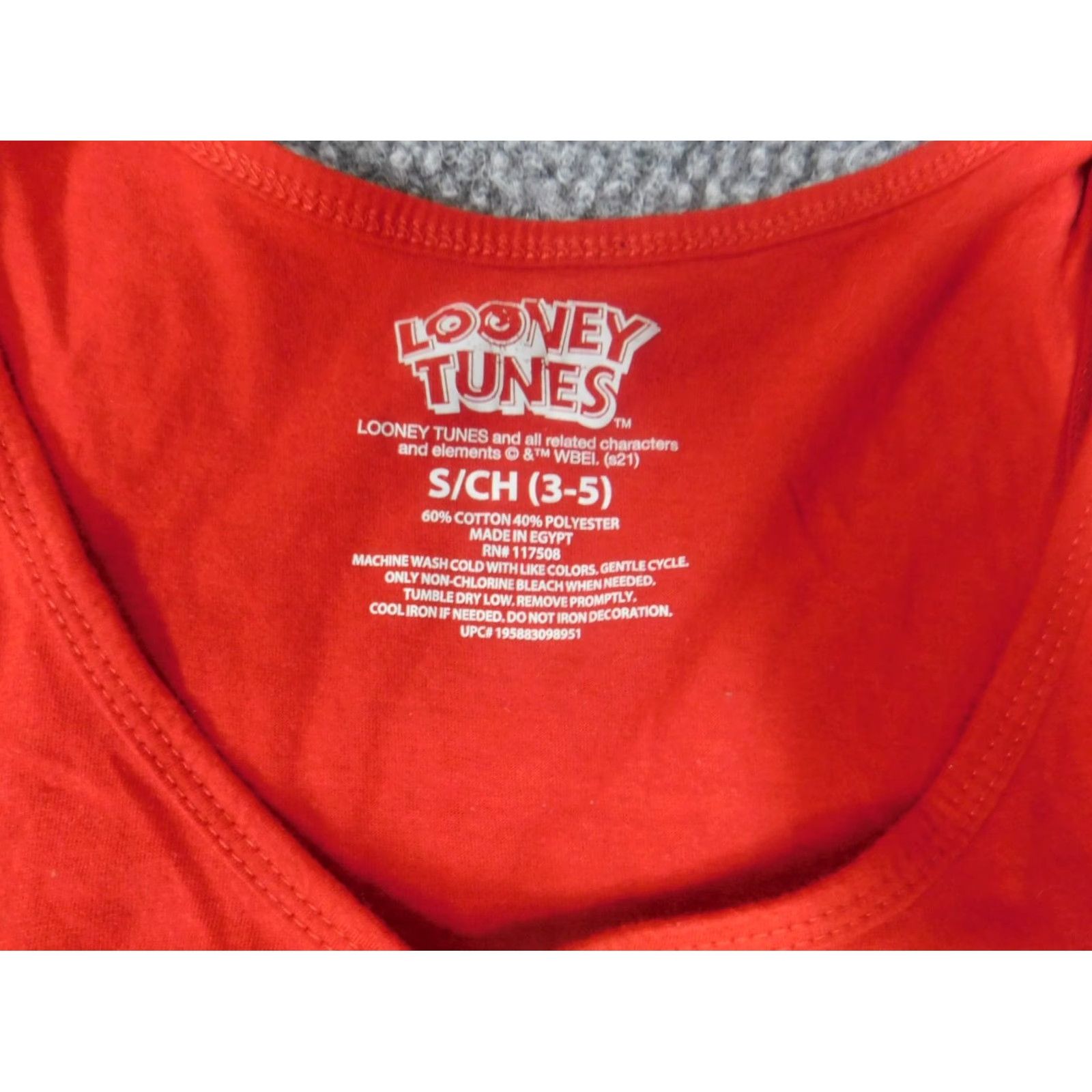 Vintage Looney Tunes Womens Tank Small Red Graphic Bugs Bunny 90s Shirt Cap Sleeve Vintage? No Size S / US 4 / IT 40 - 5 Thumbnail