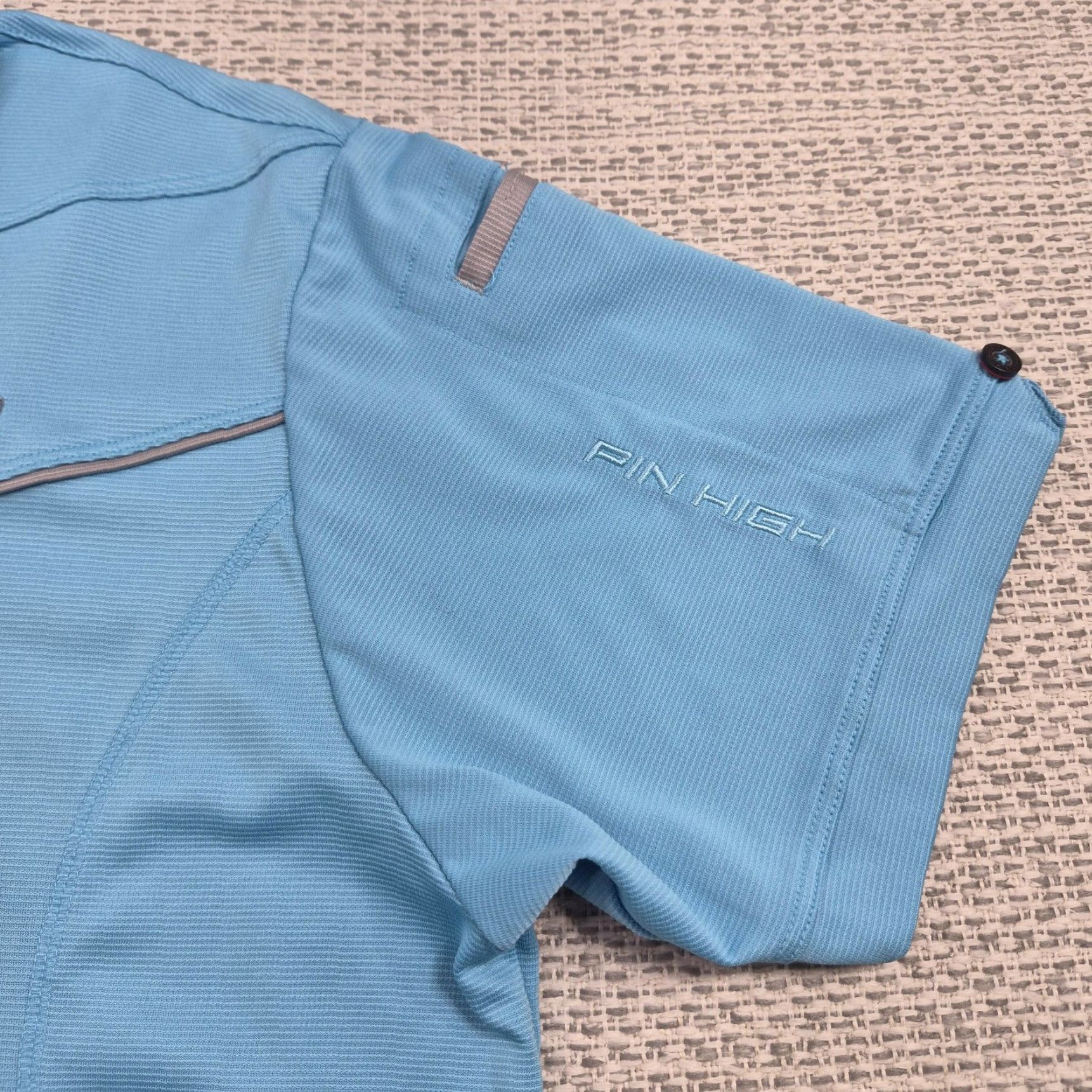 Vintage Pin High Polo Shirt Mens XL Blue Underground Golf Tournament Performance Tech Shirt Size US XL / EU 56 / 4 - 6 Thumbnail