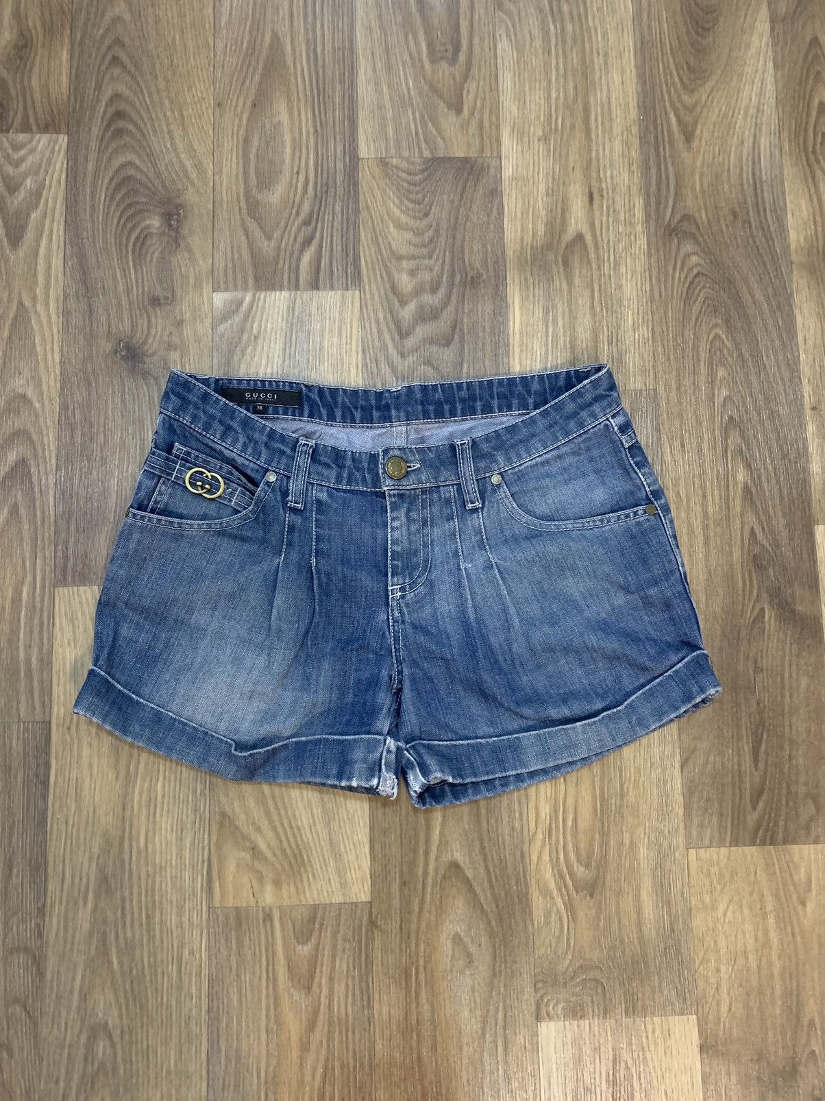 image of Gucci Vintage Denim Shorts, Women's (Size 30)