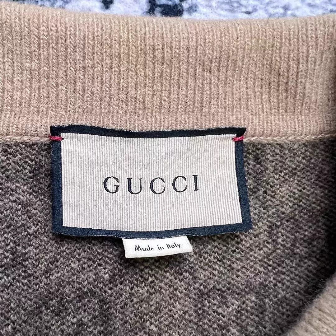 Gucci GUCCI camel double G wool cardigan XS Size US XS / EU 42 / 0 - 3 Thumbnail
