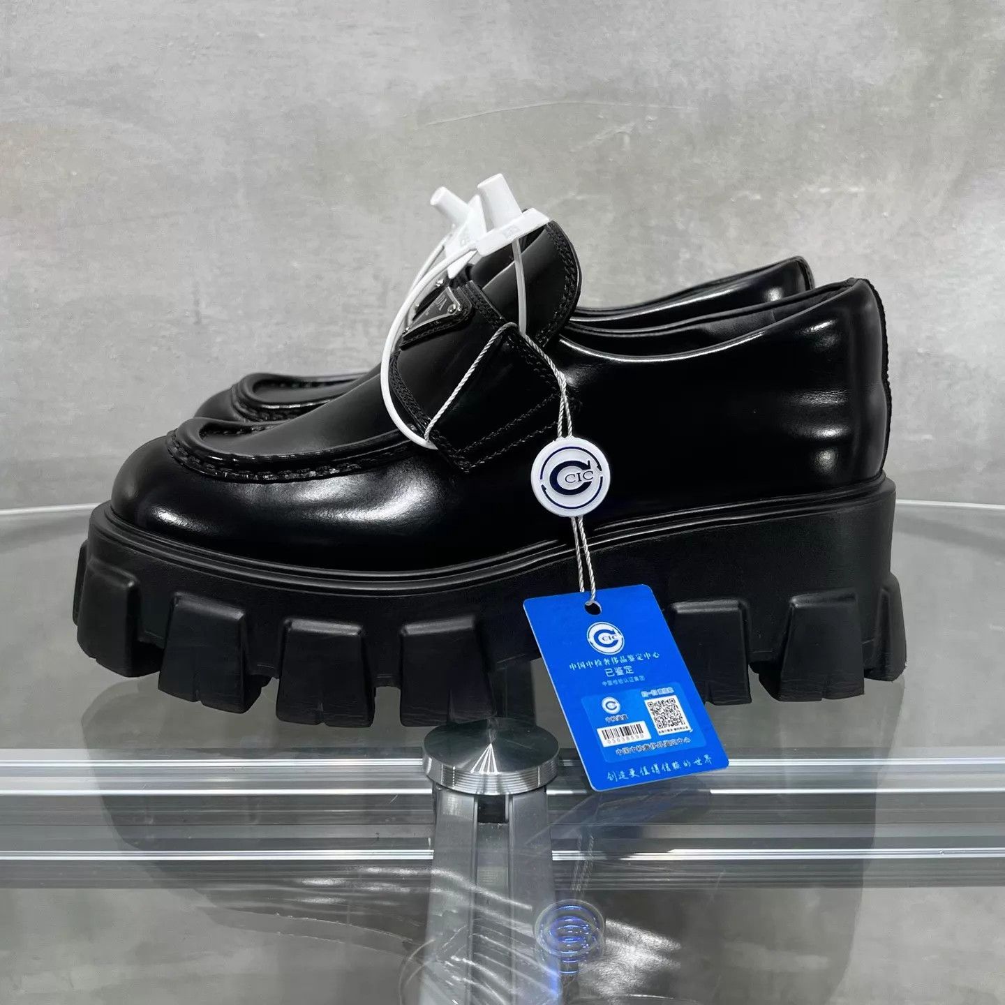 Prada Prada Black Platform Loafers Size 36 YH25581 Size US 5.5 / IT 35.5 - 3 Thumbnail