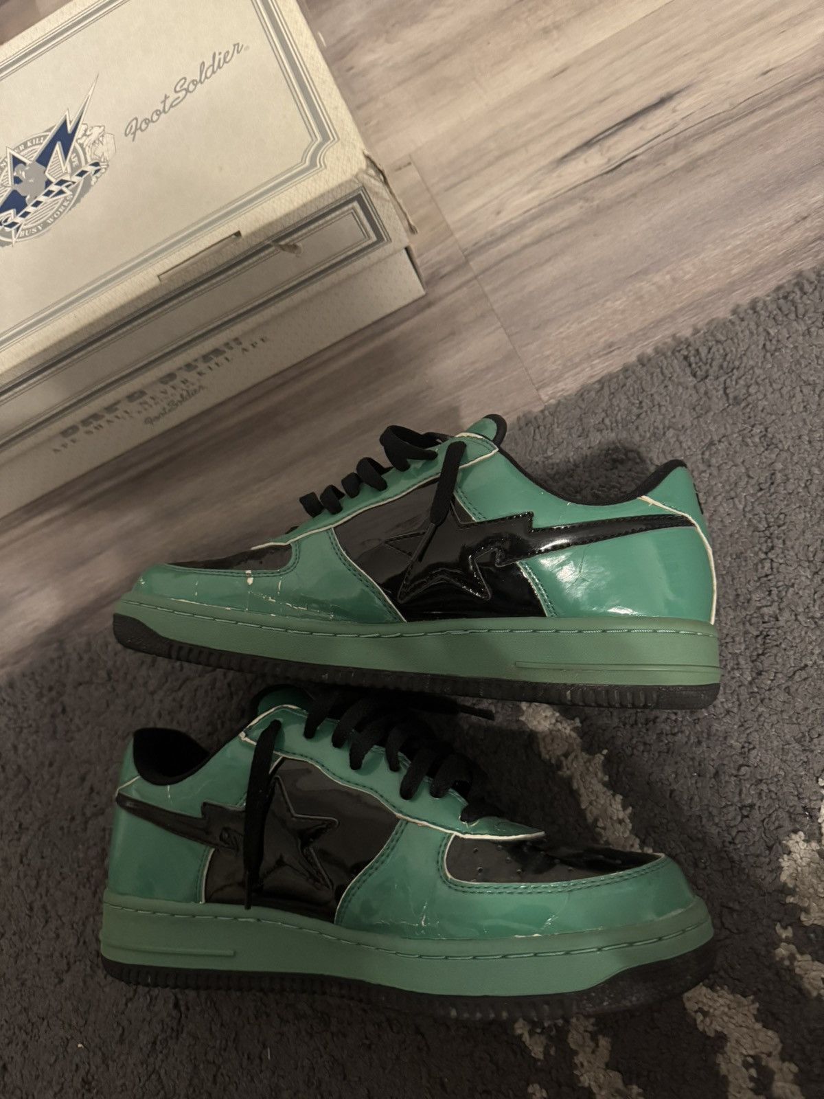 Bape 2006 Halloween Bapesta Frankenstein Pack Size US 10.5 / EU 43-44 - 2 Thumbnail
