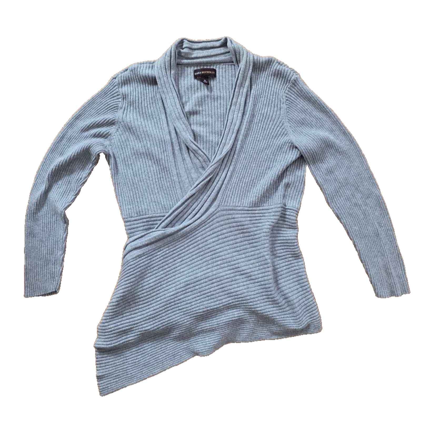 & Other Stories Dana Buchman cotton v-neck knitted X-Large A001811 Size XL / US 12-14 / IT 48-50 - 1 Thumbnail