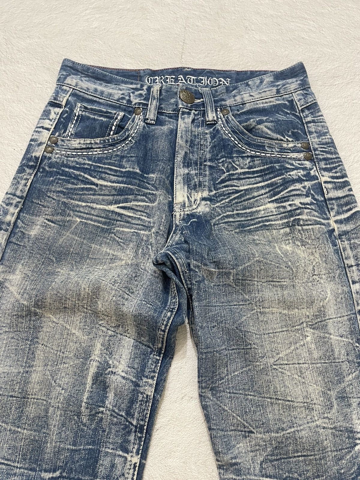 Japanese Brand 2000s Japan Washed Denim Heavy Fade Distressed If6was9 LGB Size US 30 / EU 46 - 2 Thumbnail