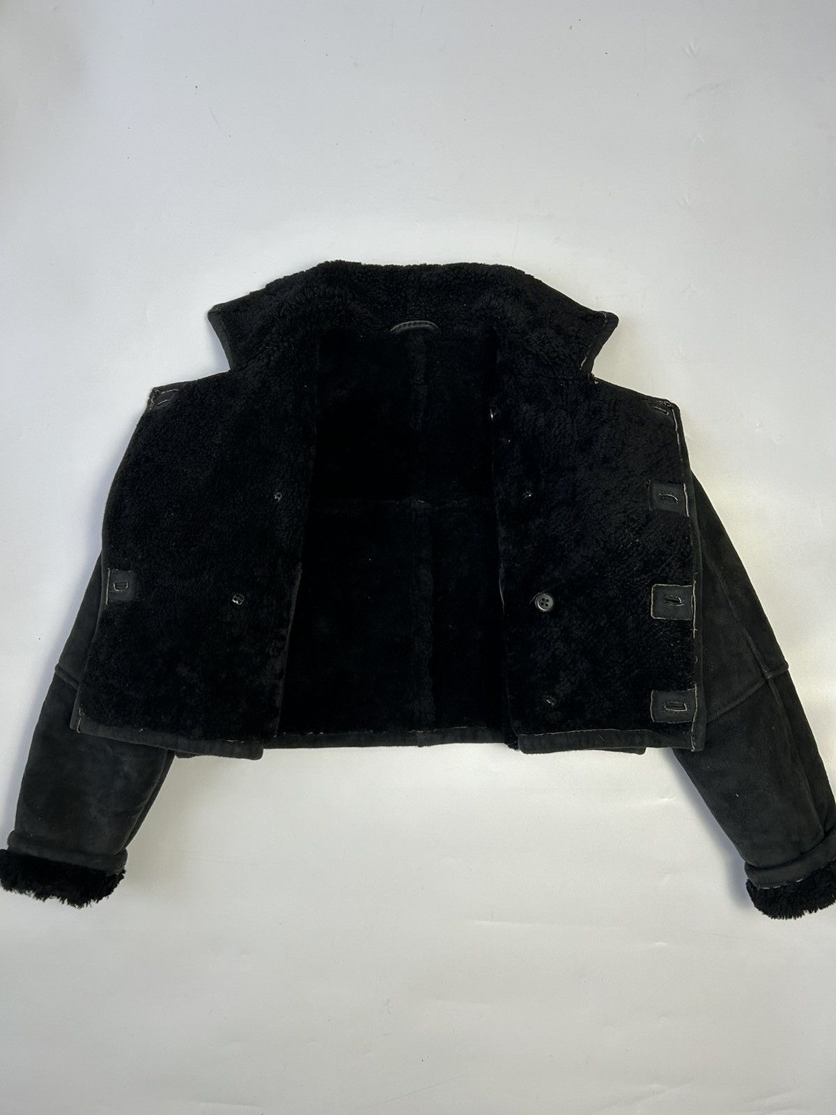 Handmade REAL SHEEPSKIN MADE IN URUGUAY WINTER JACKET Size ONE SIZE - 4 Thumbnail
