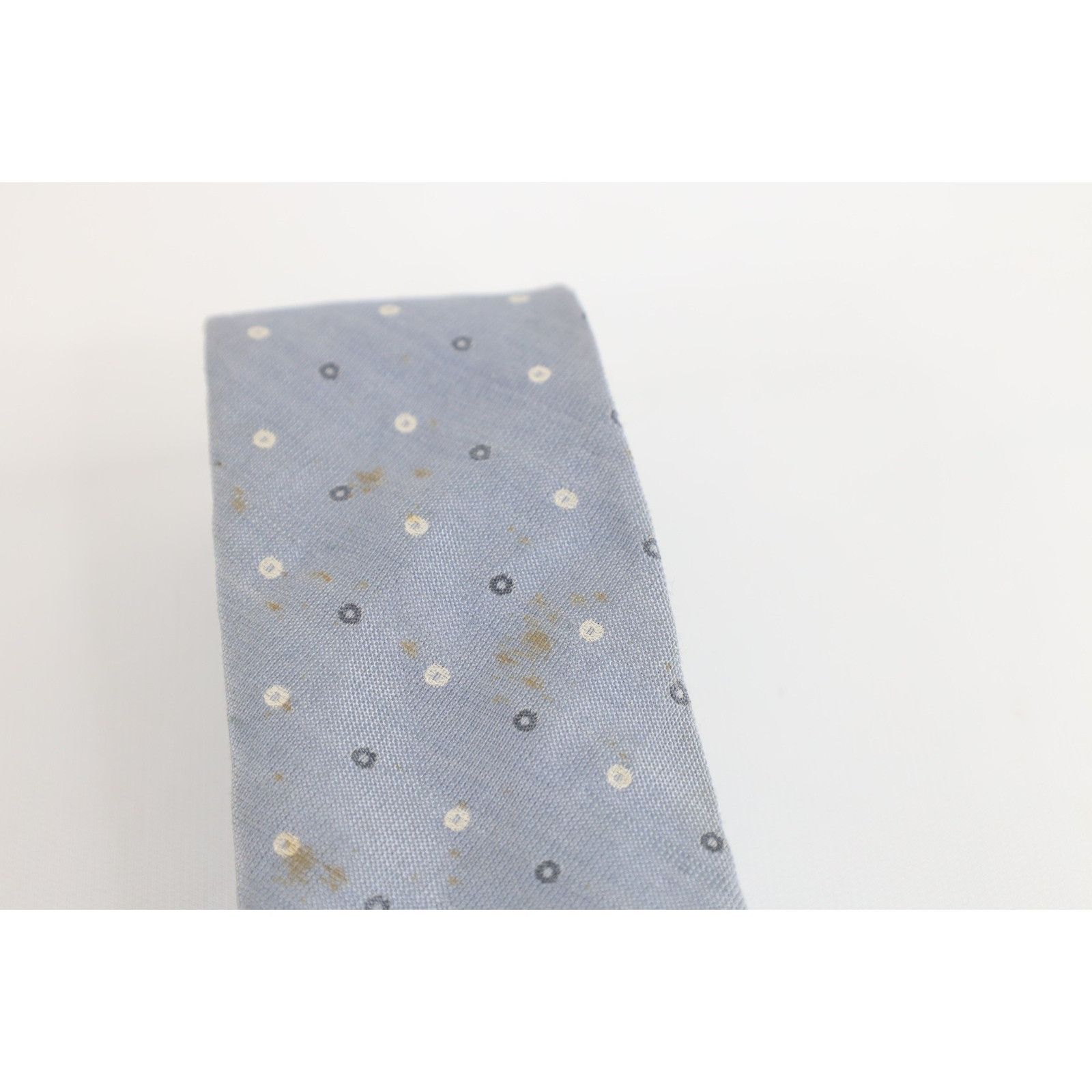 Vintage Vintage 80s 90s Calvin Klein Distressed Polka Dot Neck Tie Size ONE SIZE - 3 Thumbnail