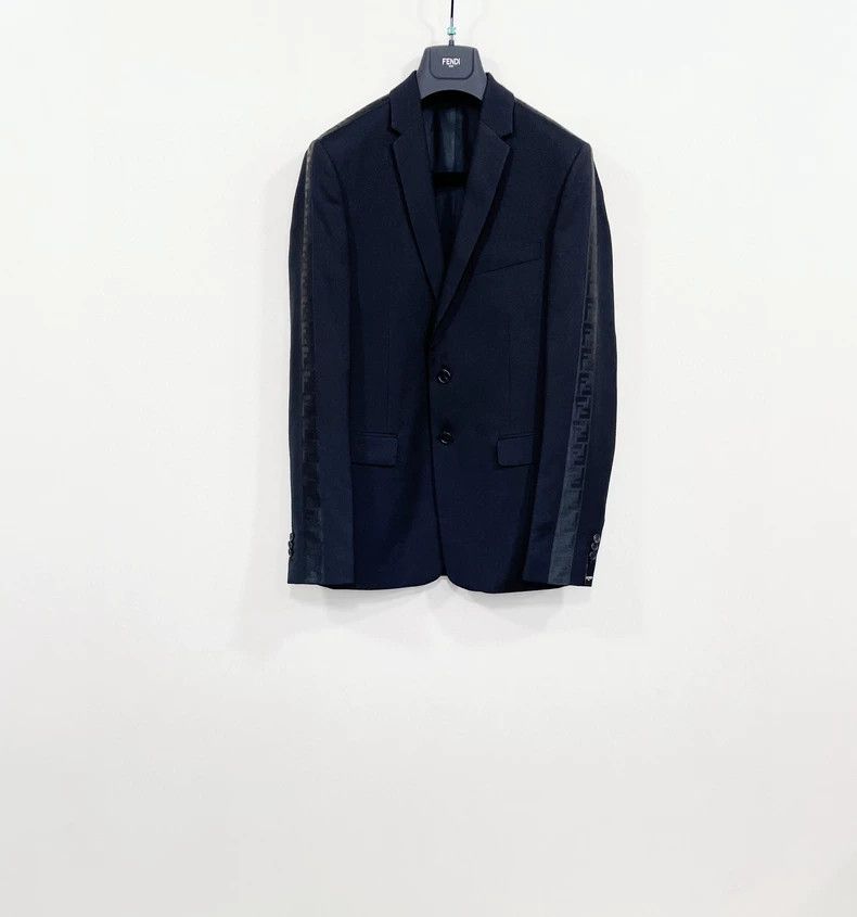 Fendi FENDI Wool Single-Breasted Blazer Size US S / EU 44-46 / 1 - 1 Thumbnail