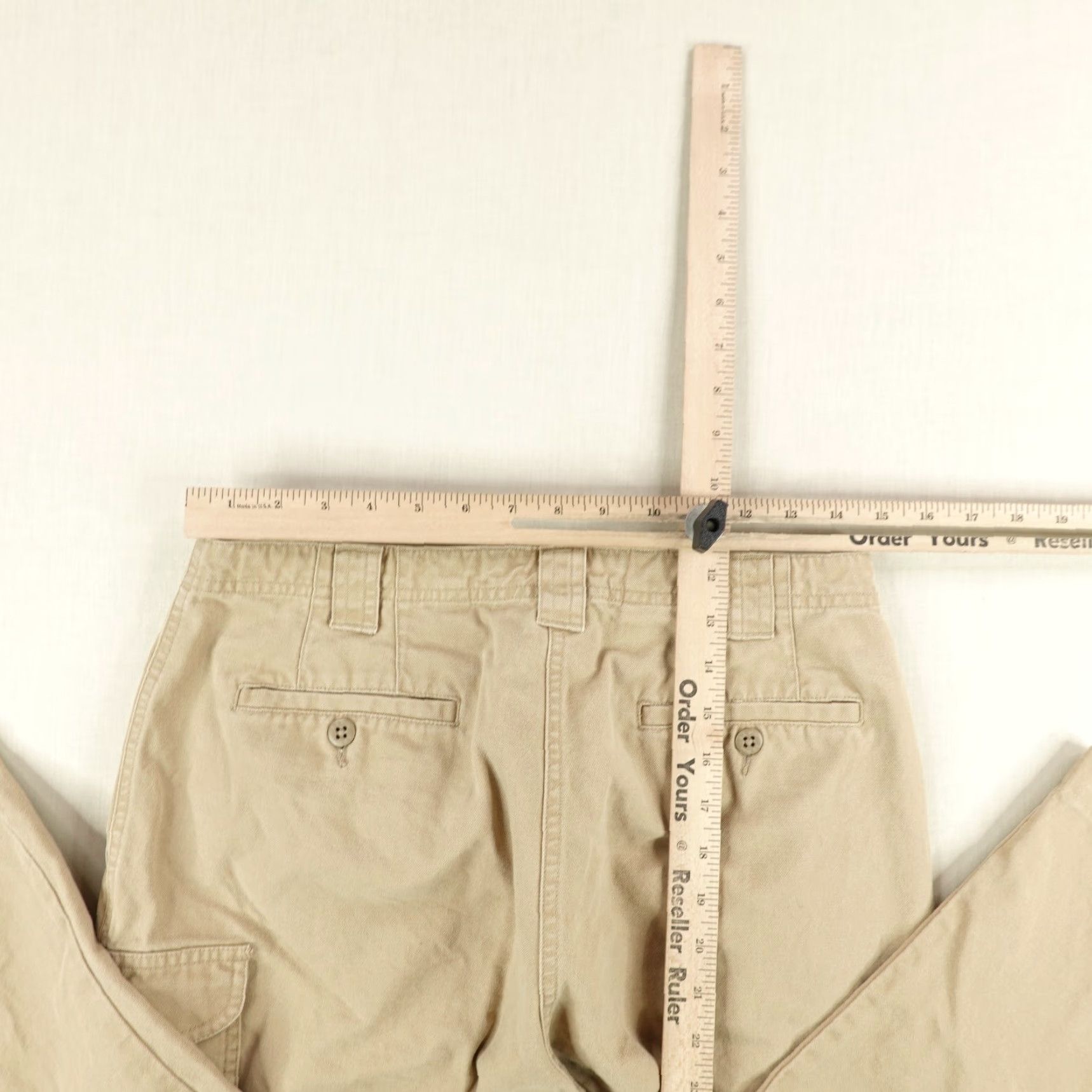 Vintage VINTAGE L.L. Bean Cargo Pants Womens 10 Beige Straight Leg Canvas Work Utility High Rise Mens Size 10 Womens Regular Size 32" / US 10 / IT 46 - 7 Thumbnail