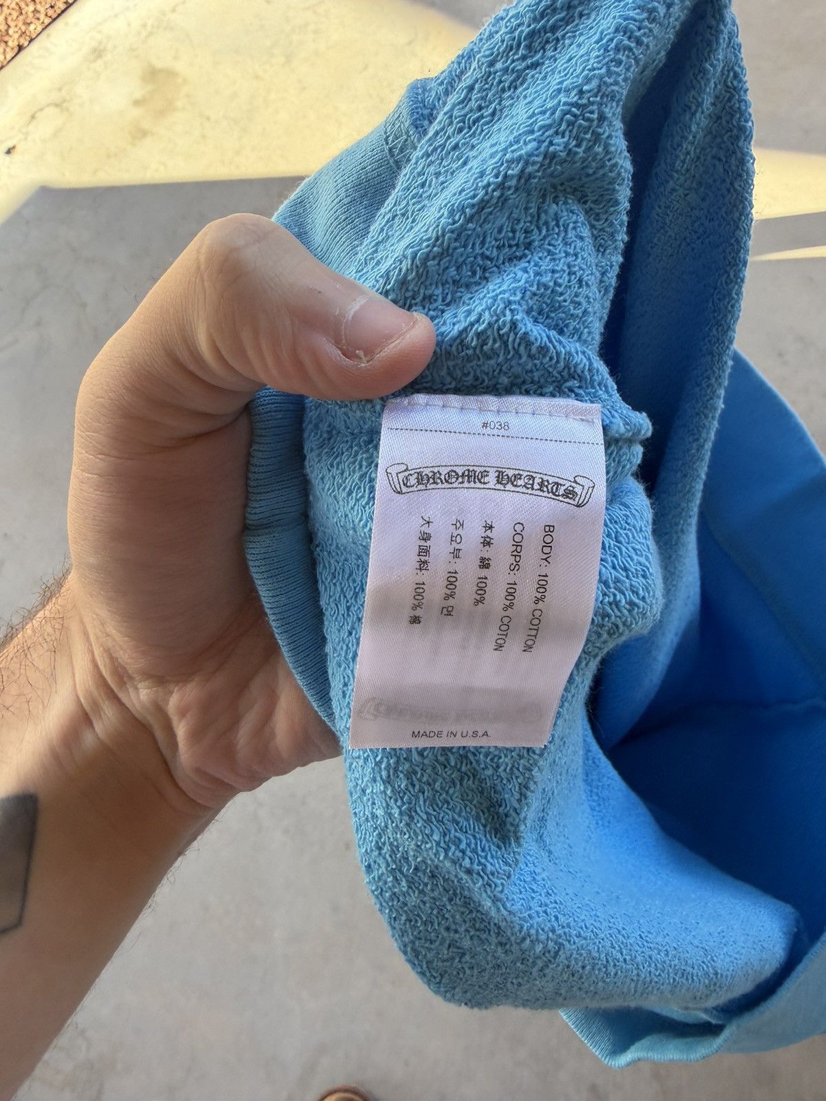 Chrome Hearts Matty Boy x Chrome Hearts “Brain New” Crewneck Blue – Size M Size US M / EU 48-50 / 2 - 12 Thumbnail