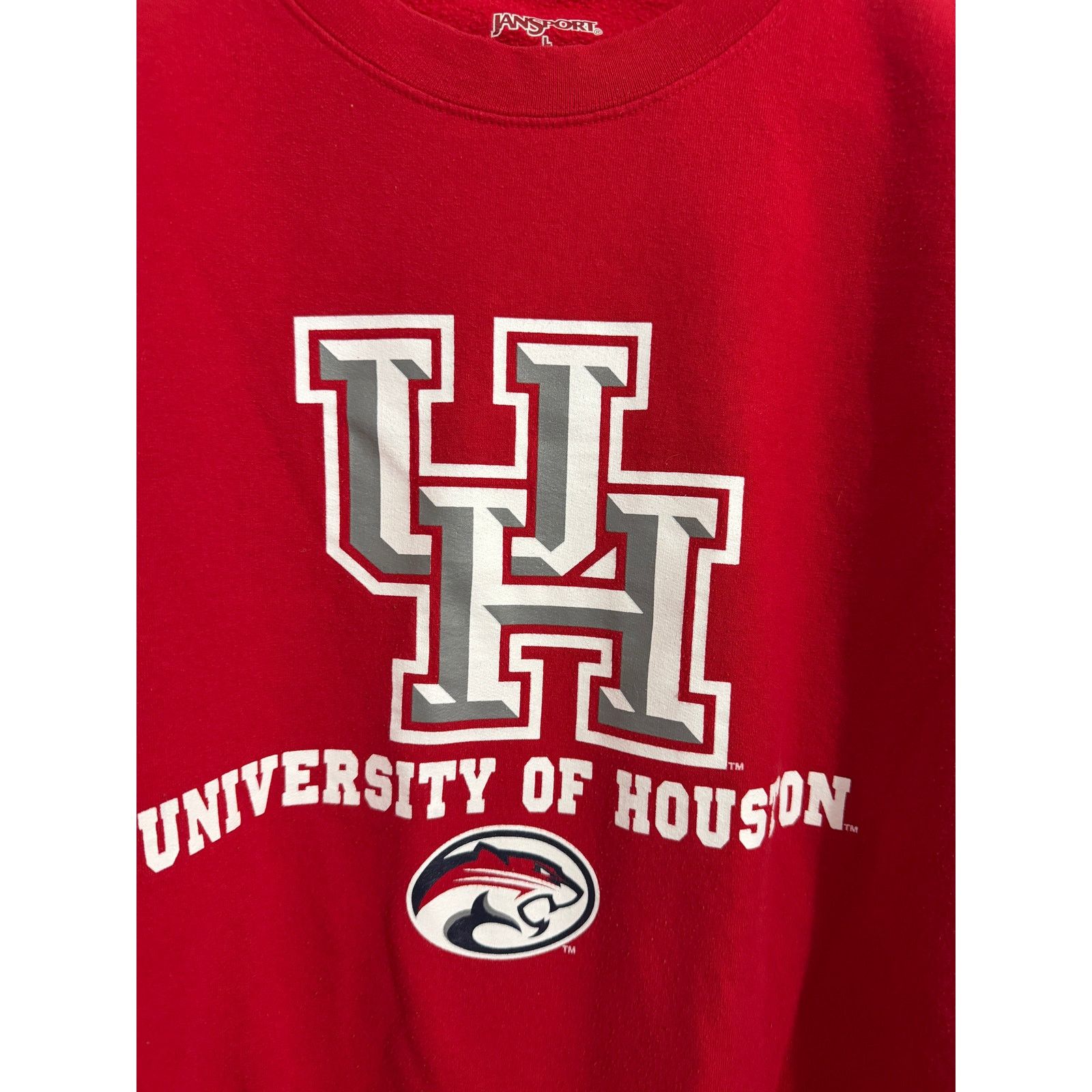 Jansport University of Houston Cougars Crewneck Sweatshirt Size L Size US L / EU 52-54 / 3 - 2 Thumbnail