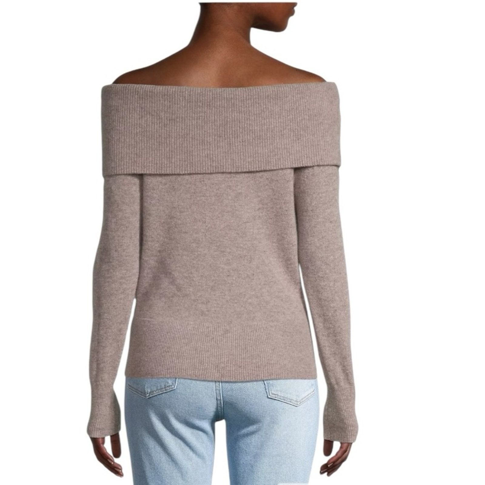 White + Warren White + Warren Cashmere Bardot Knit Sweater Tan Size Medium Size M / US 6-8 / IT 42-44 - 5 Thumbnail