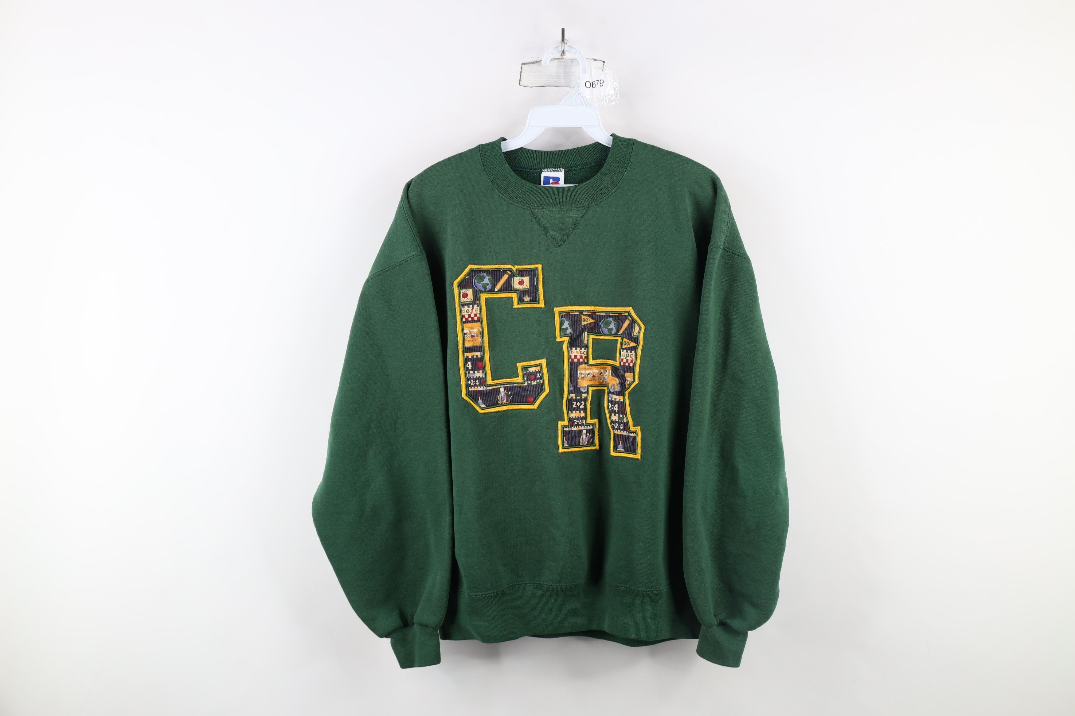 Russell Athletic × Vintage Vintage 90s Russell Athletic School Teacher Sweatshirt USA Size L / US 10 / IT 46 - 1 Thumbnail