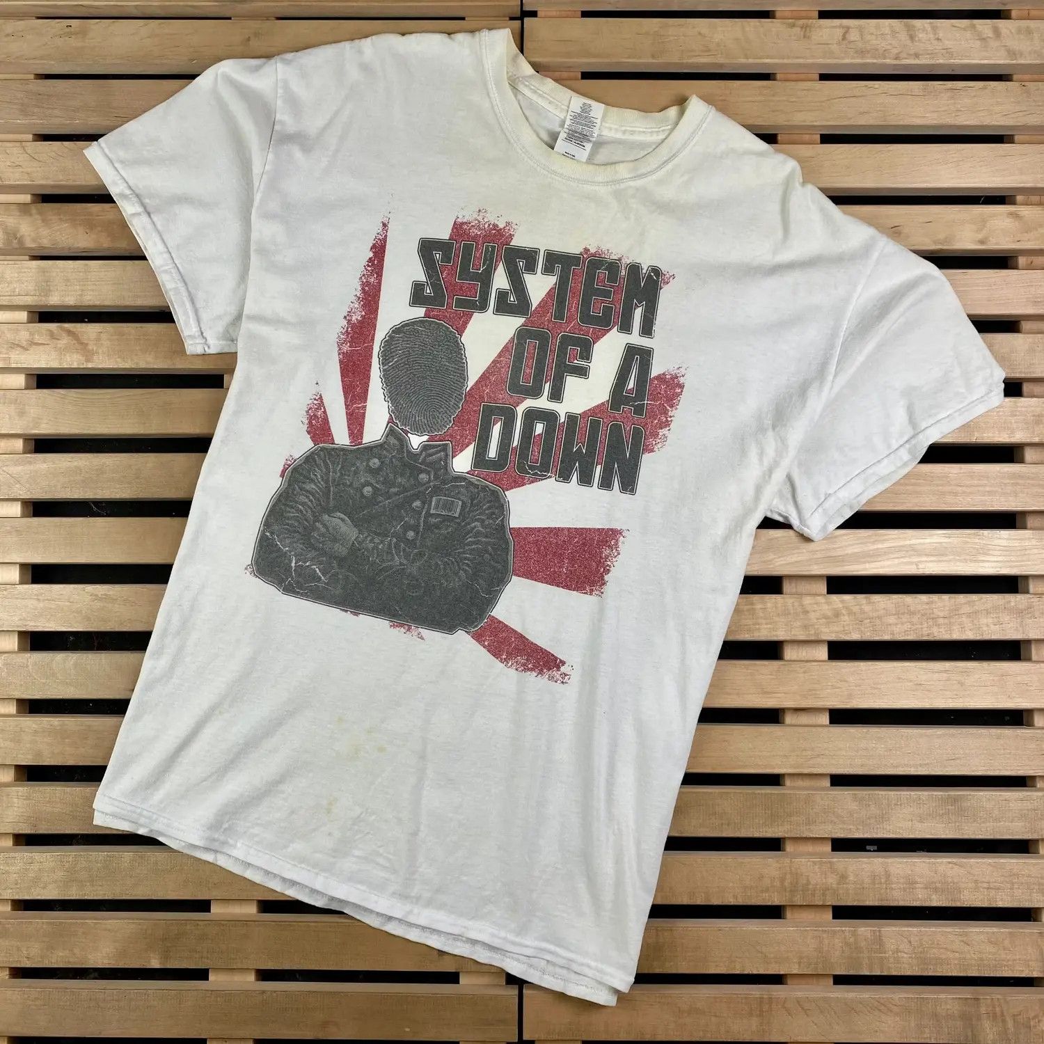 Band Tees × Vintage Mens Vintage T Shirt System of a Down Size XL Size US XL / EU 56 / 4 - 1 Thumbnail