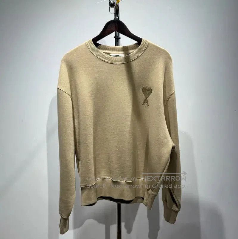 AMI AMI Men's Gray Sweatshirt with Logo . Size US L / EU 52-54 / 3 - 1 Thumbnail